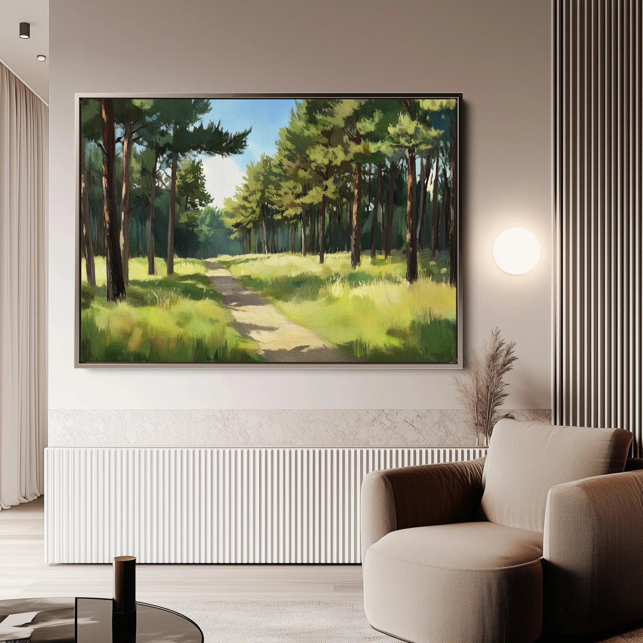 Landscape 239 Canvas Art 18" x 24" / 45 x 60 cm / Black