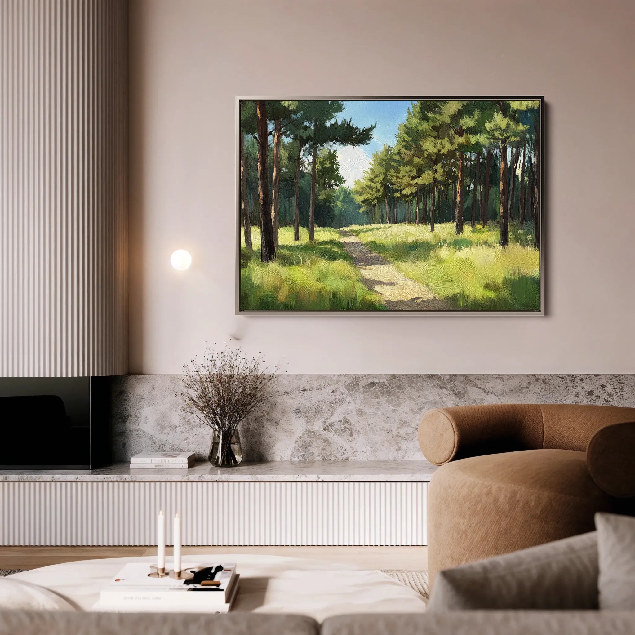 Landscape 239 Canvas Art 18" x 24" / 45 x 60 cm / Black