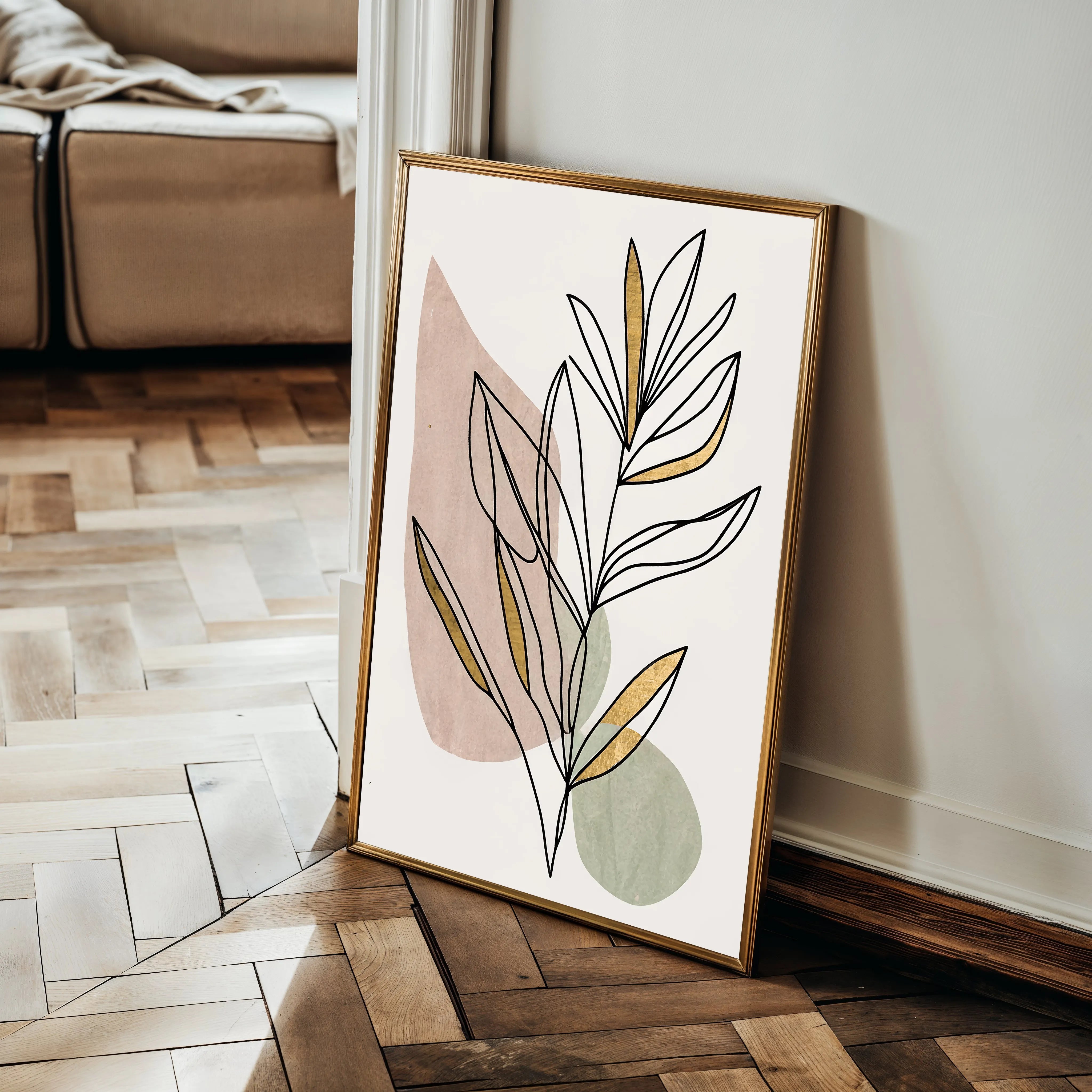 Boho 240 Canvas Art 18" x 24" / 45 x 60 cm / Black