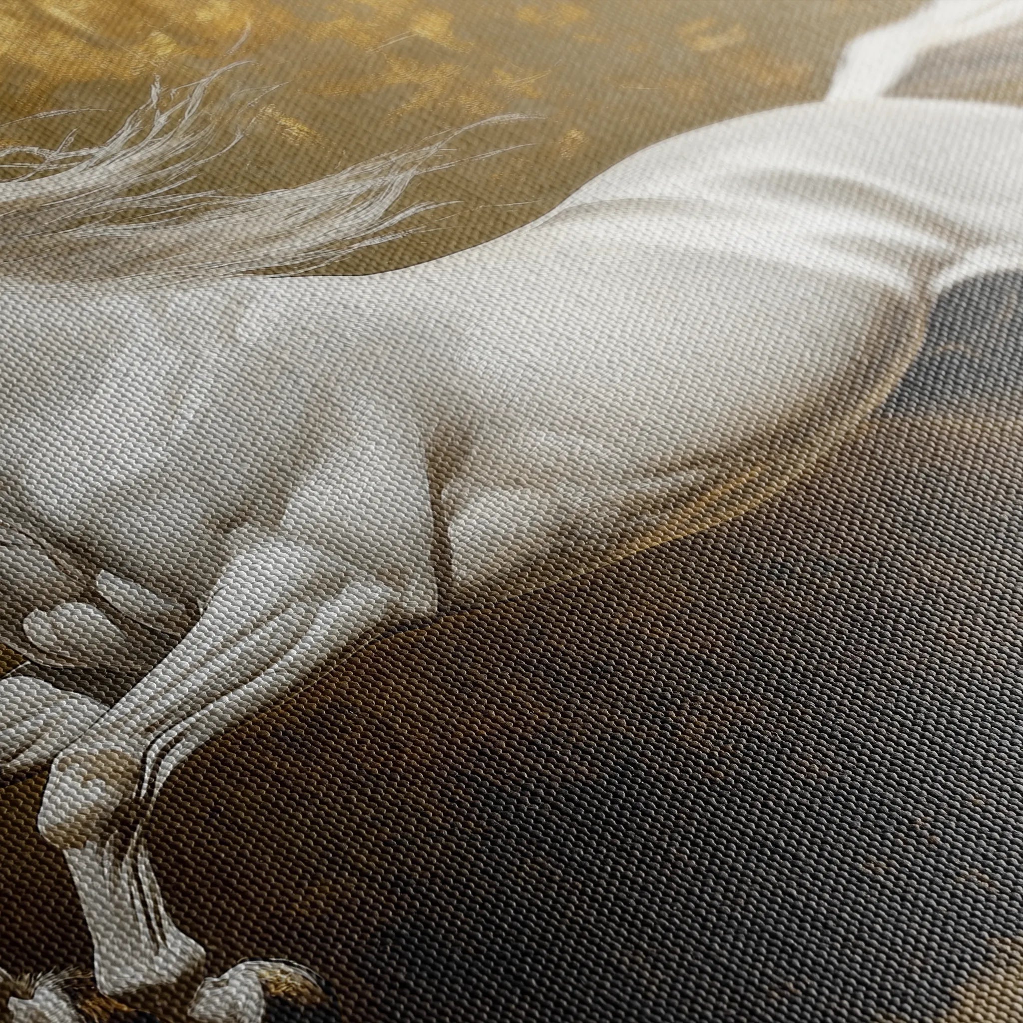 Horses 240 Canvas Art 18" x 24" / 45 x 60 cm / Black