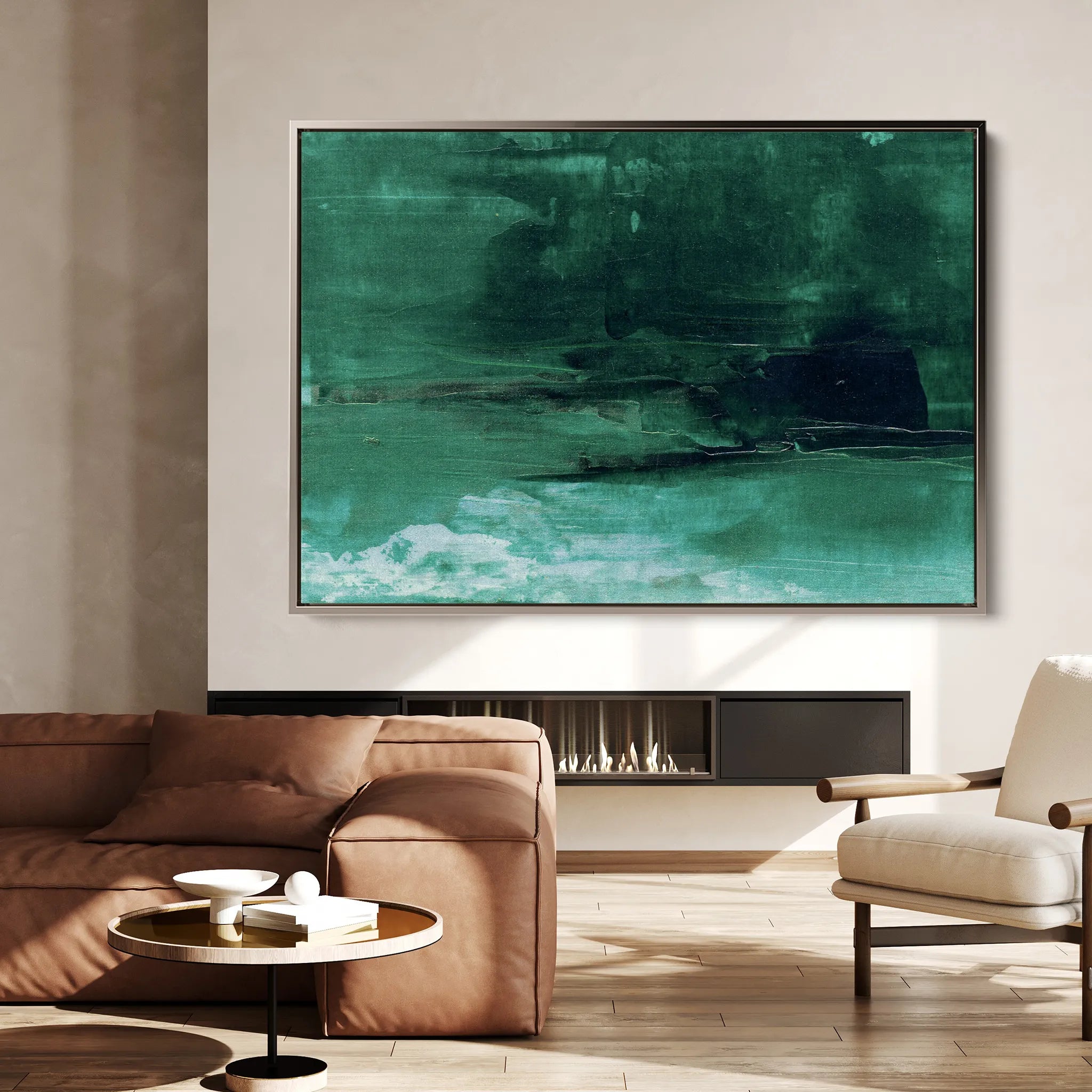 Abstract 241 Canvas Art 18" x 24" / 45 x 60 cm / Black