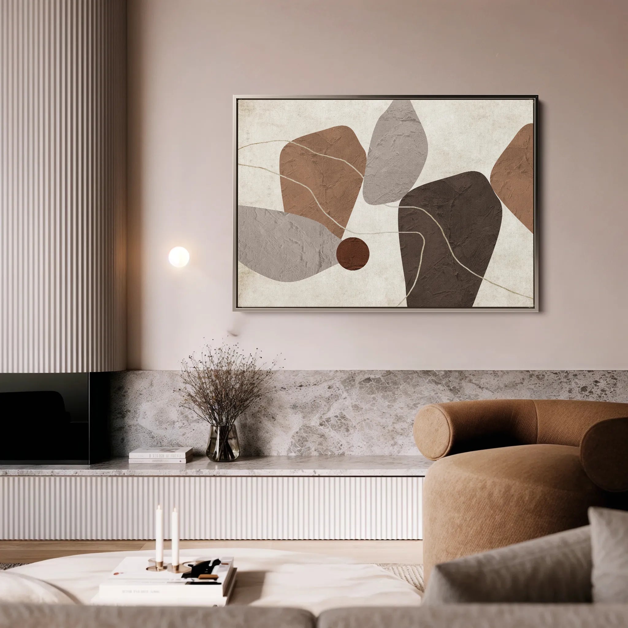 Boho 241 Canvas Art 18" x 24" / 45 x 60 cm / Black