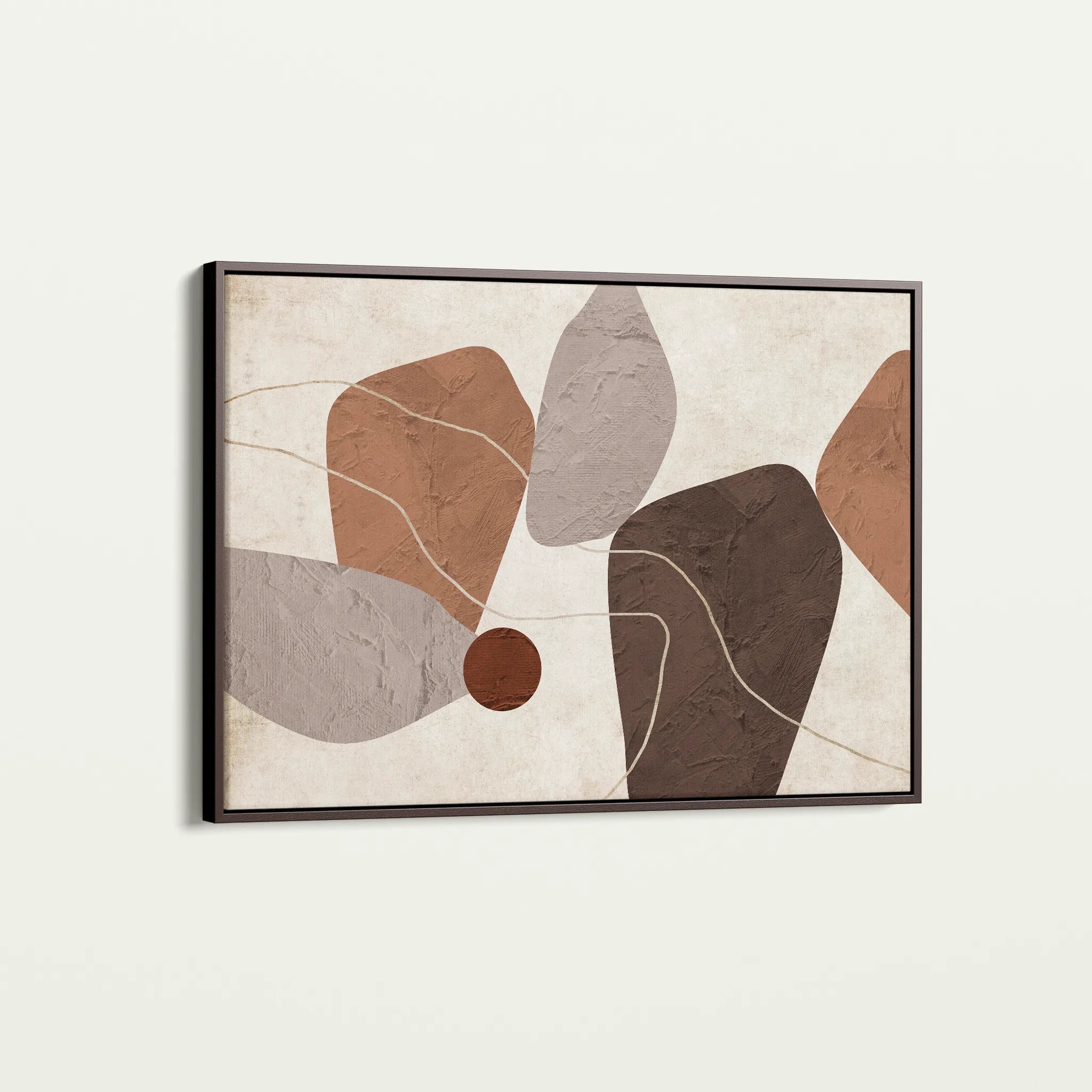 Boho 241 Canvas Art 18" x 24" / 45 x 60 cm / Black