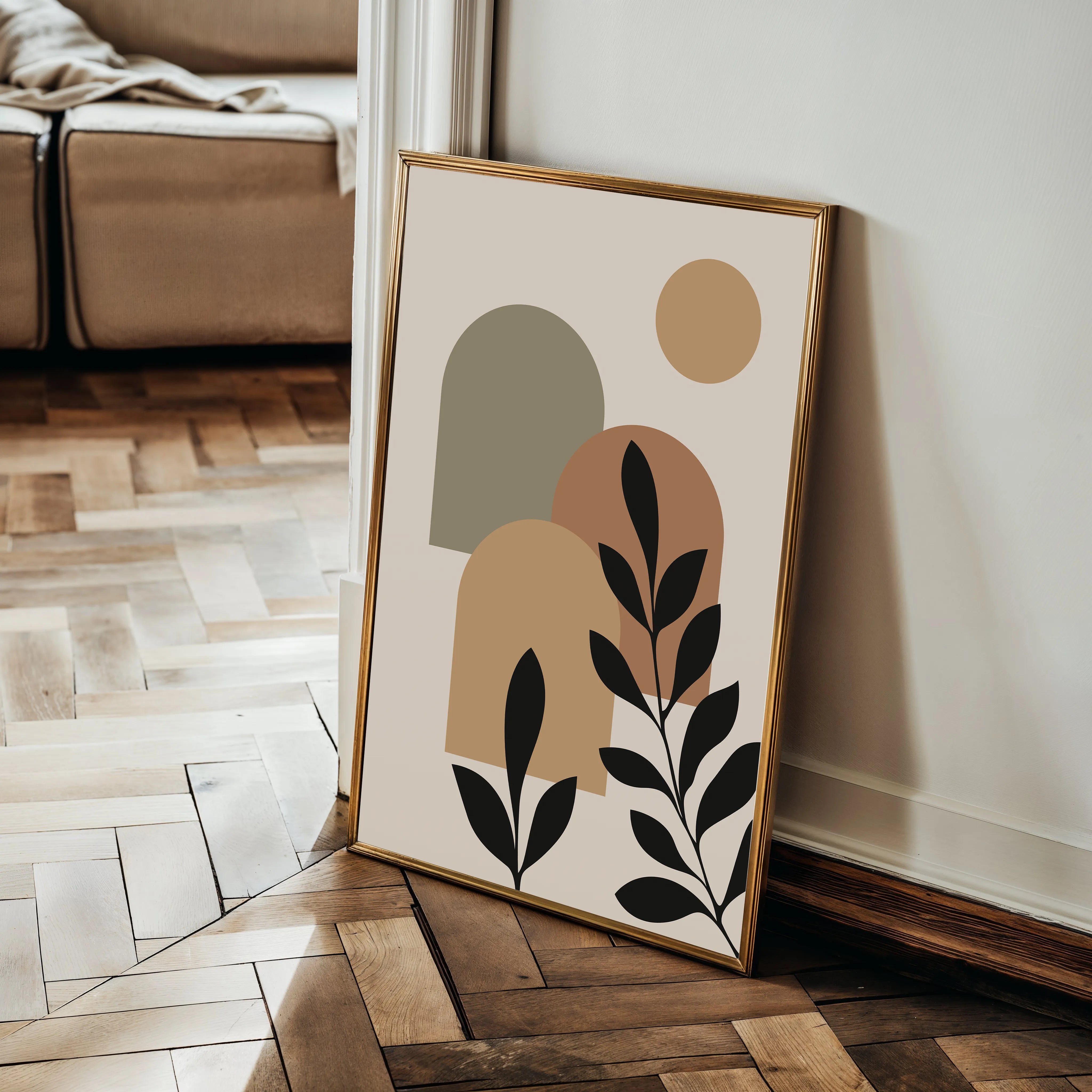 Boho 242 Canvas Art 18" x 24" / 45 x 60 cm / Black