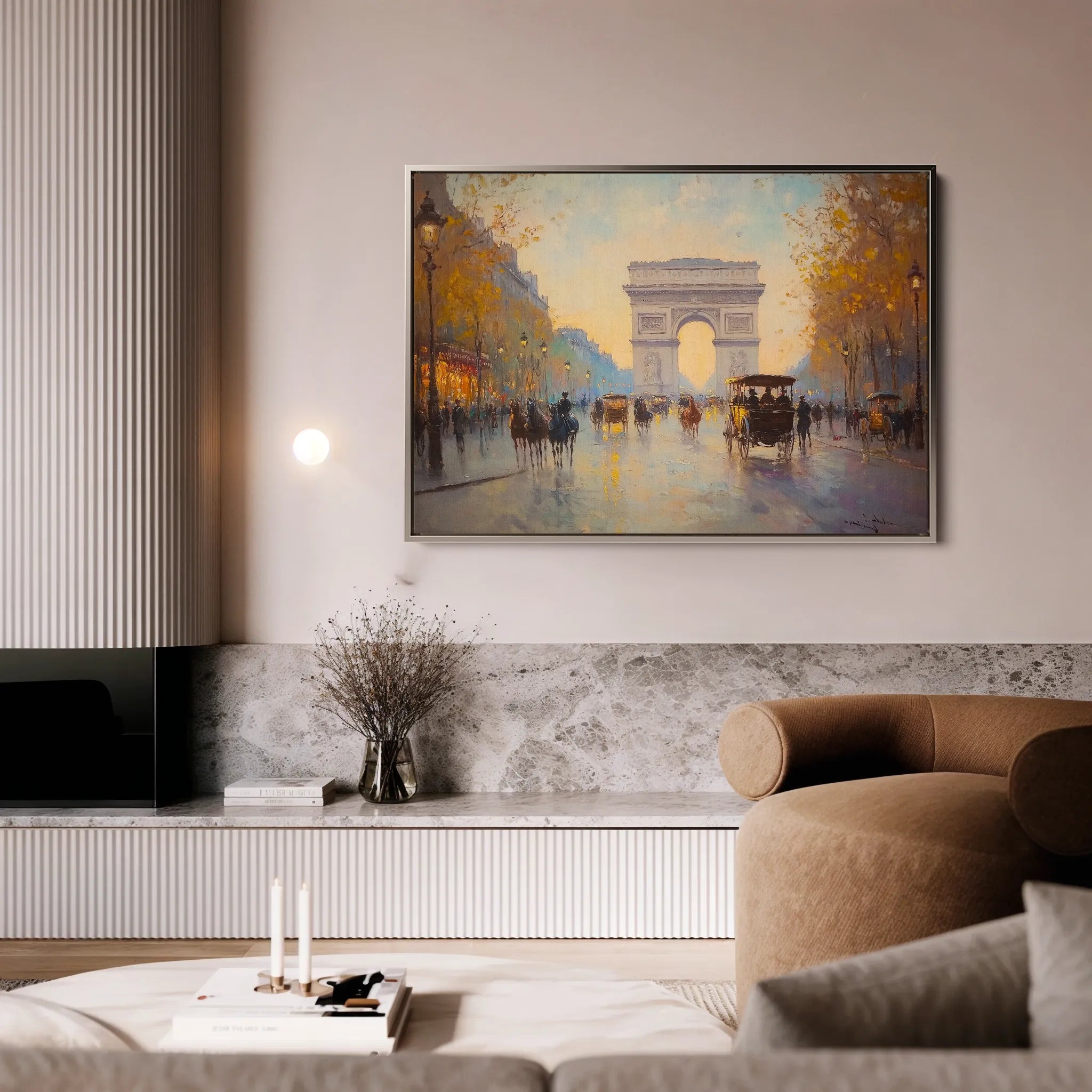 Landscape 242 Canvas Art 18" x 24" / 45 x 60 cm / Black