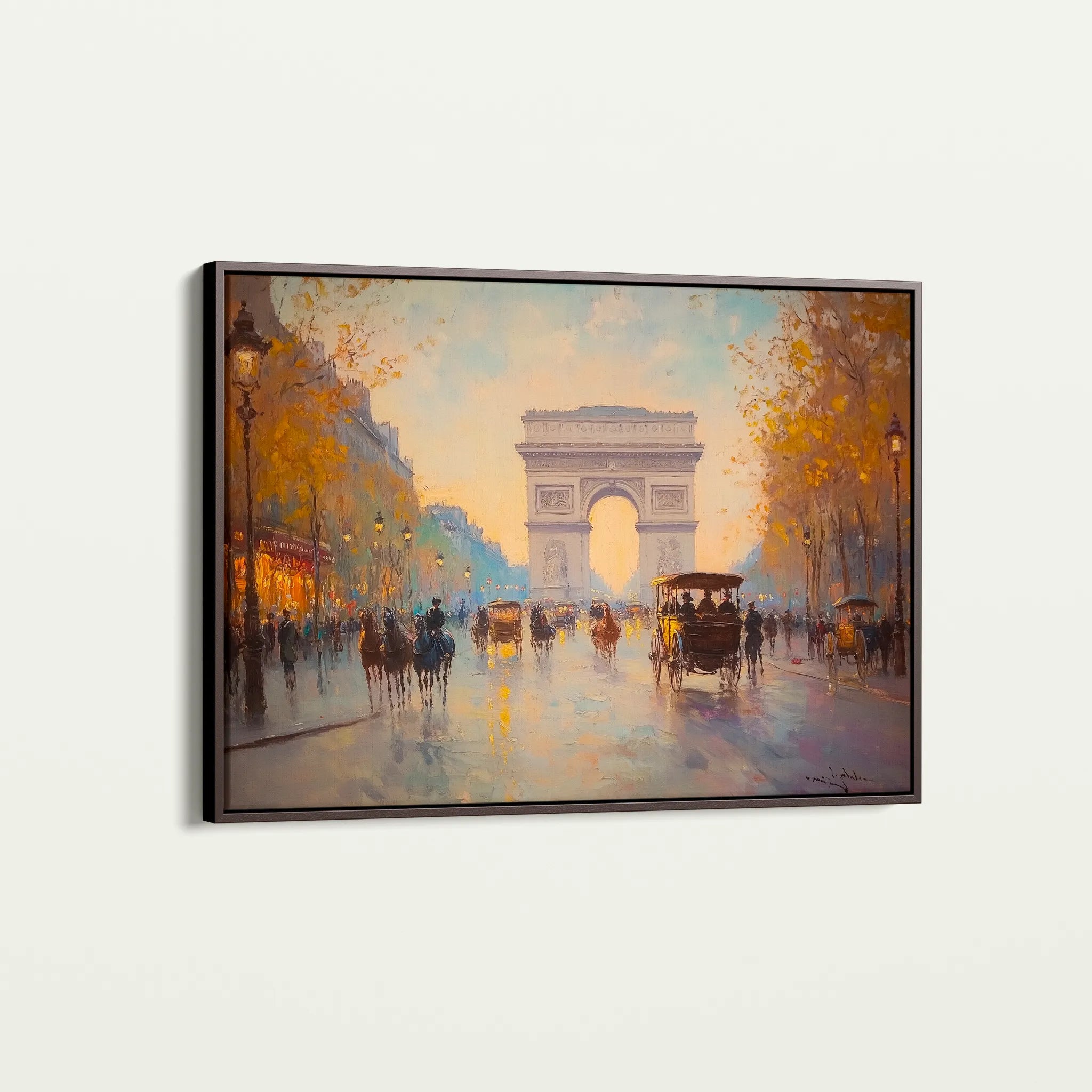 Landscape 242 Canvas Art 18" x 24" / 45 x 60 cm / Black