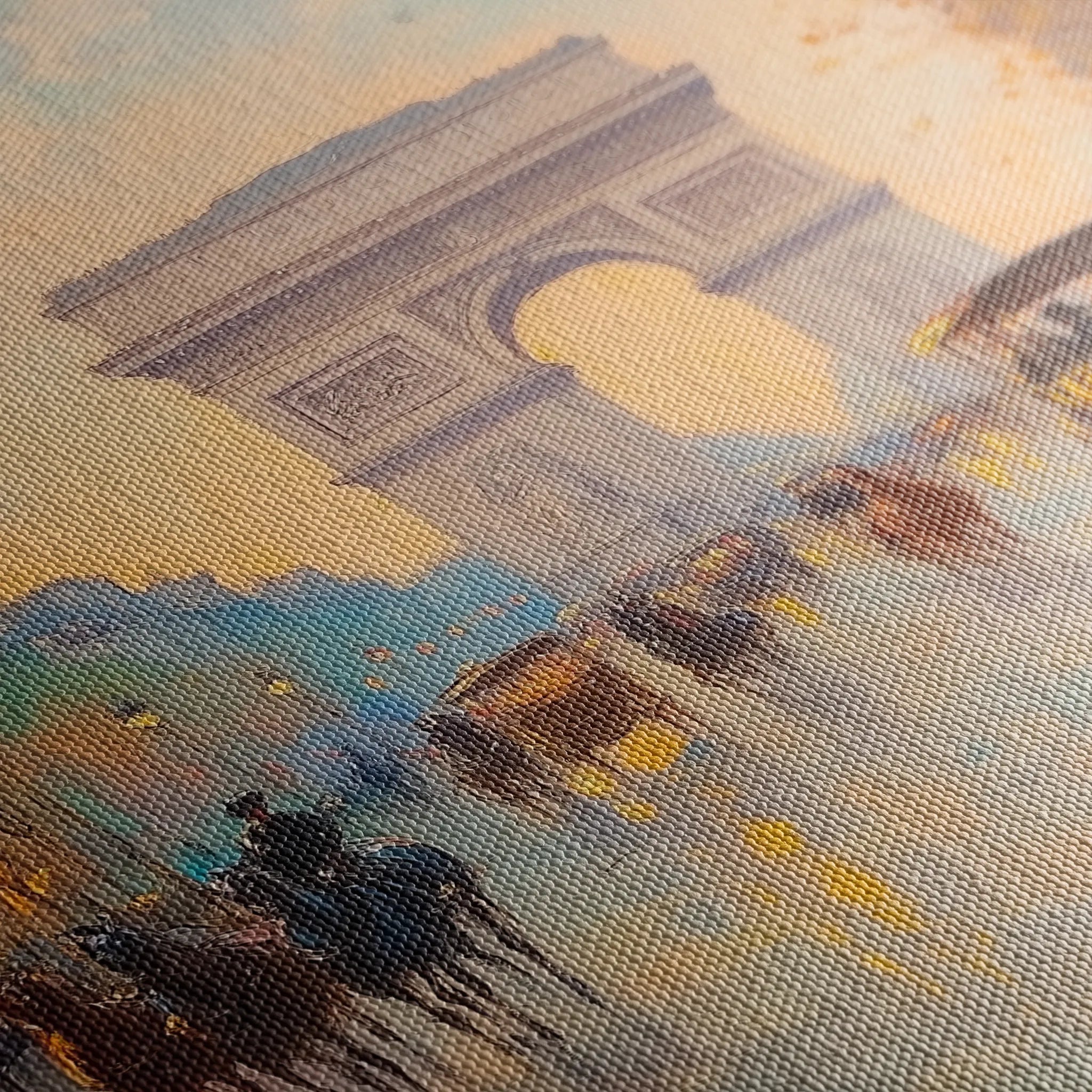 Landscape 242 Canvas Art 18" x 24" / 45 x 60 cm / Black