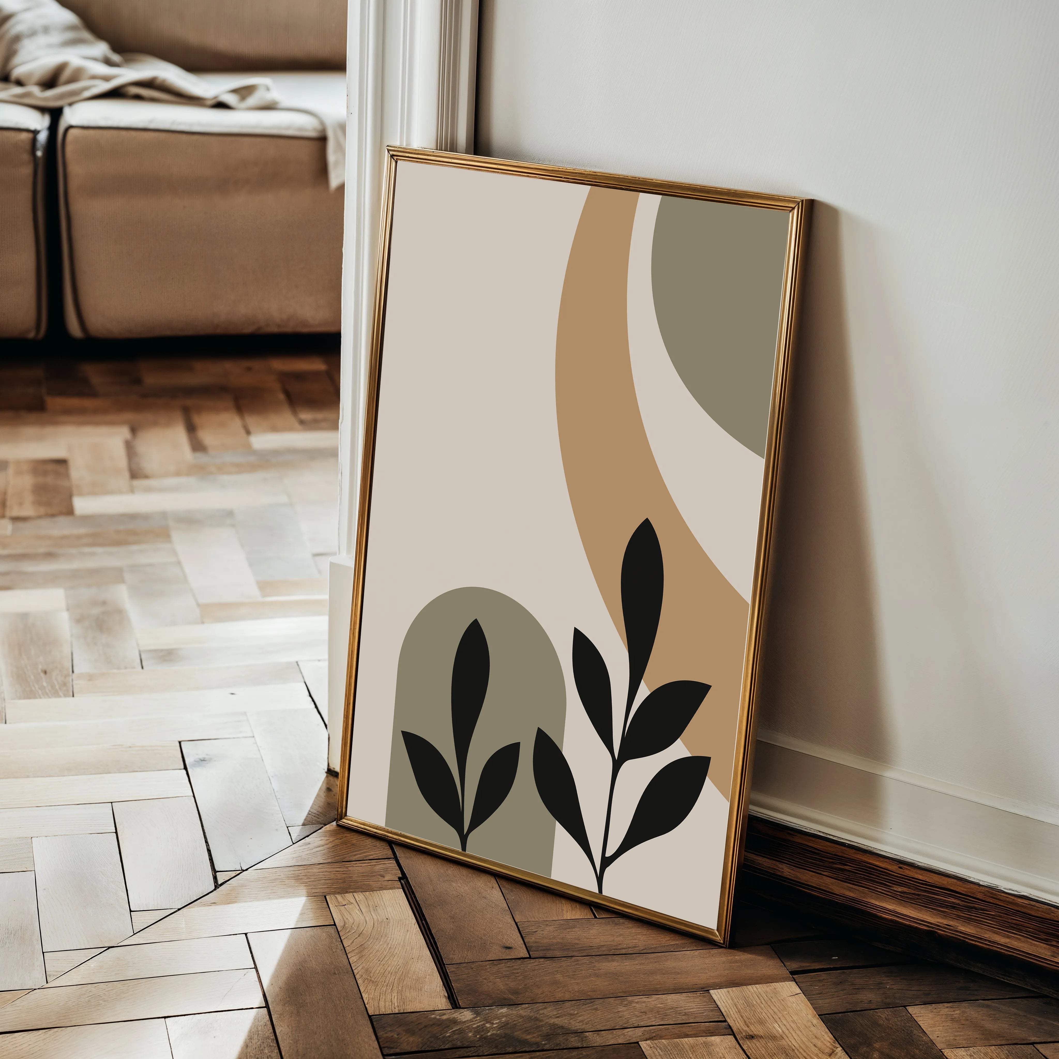 Boho 243 Canvas Art 18" x 24" / 45 x 60 cm / Black