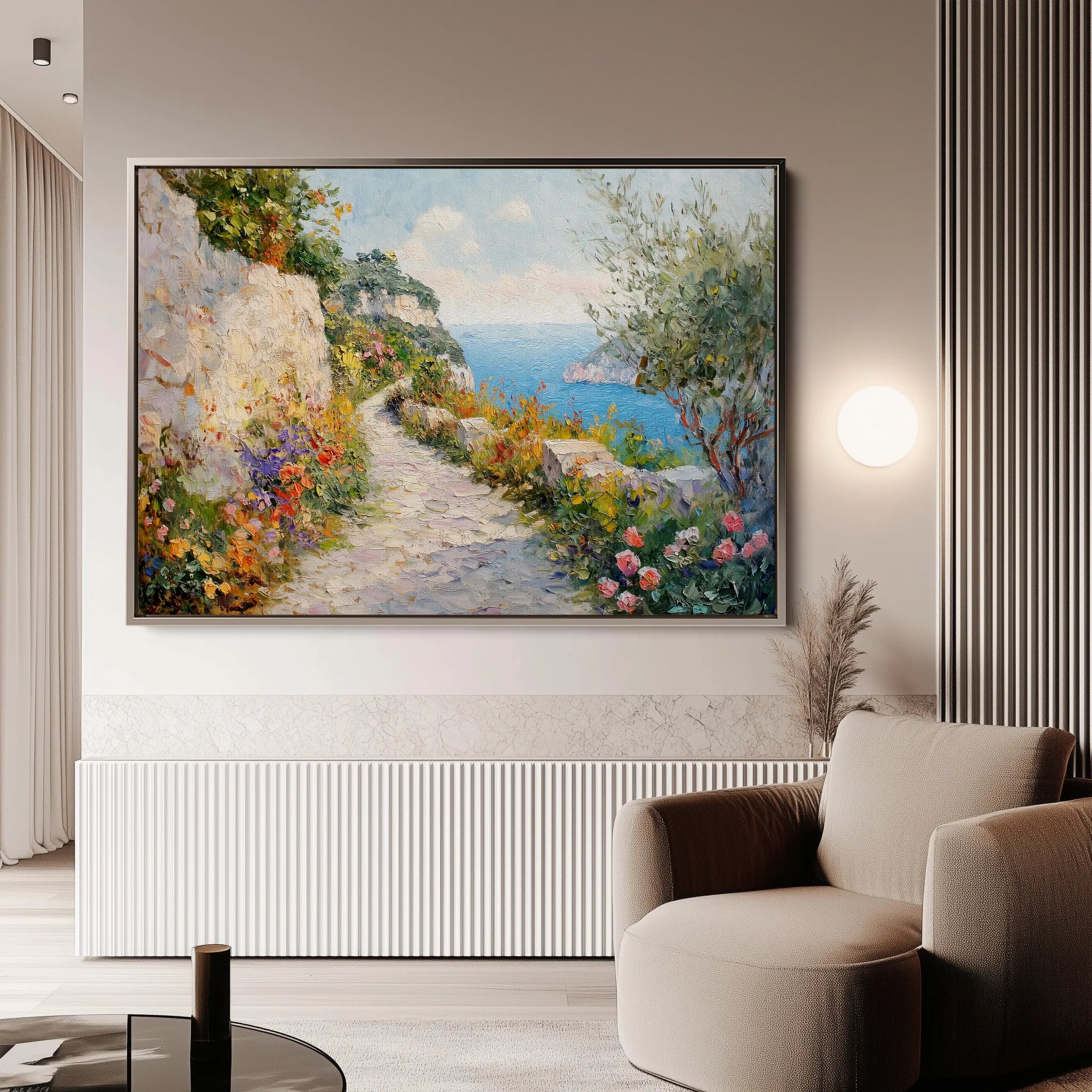 Landscape 243 Canvas Art 18" x 24" / 45 x 60 cm / Black
