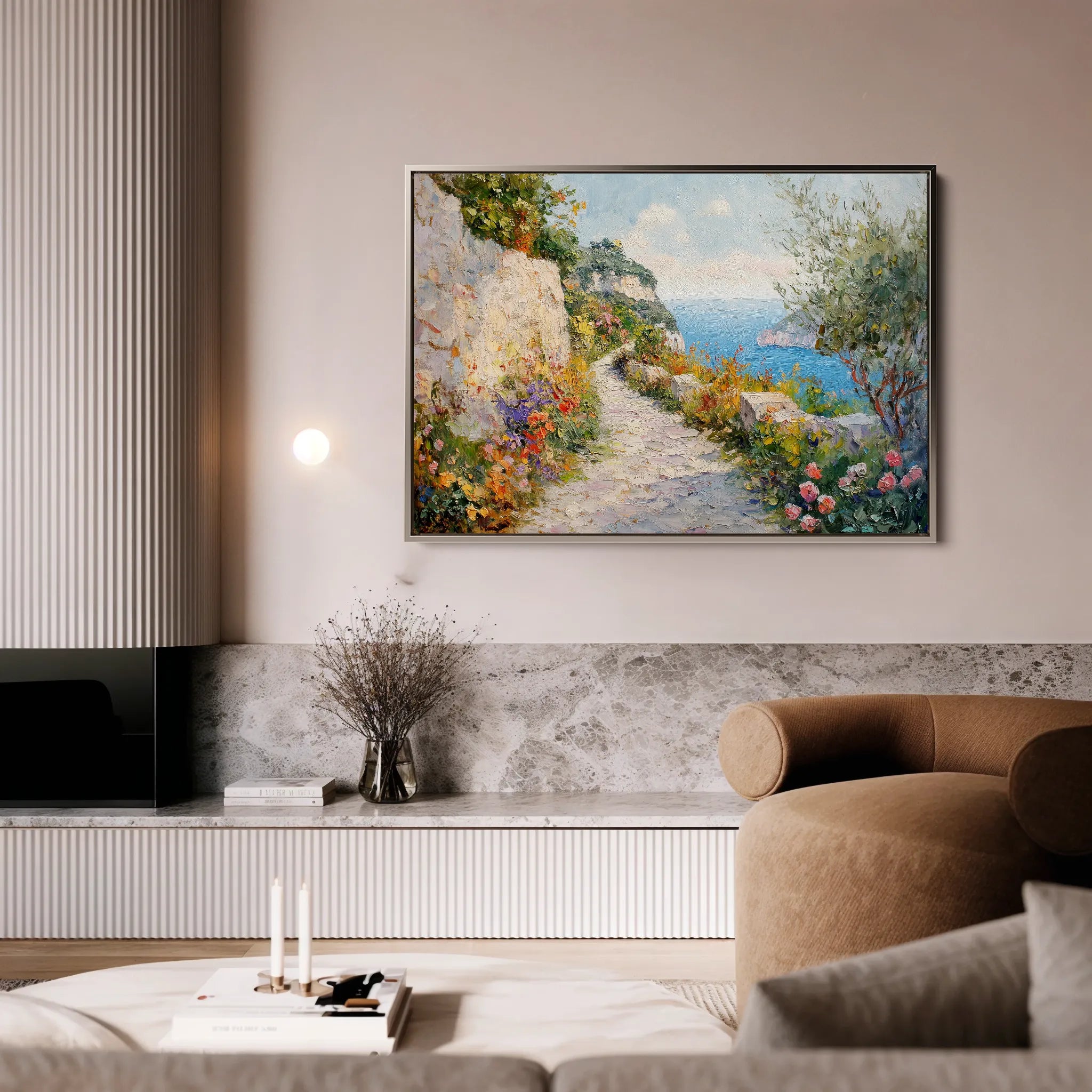 Landscape 243 Canvas Art 18" x 24" / 45 x 60 cm / Black