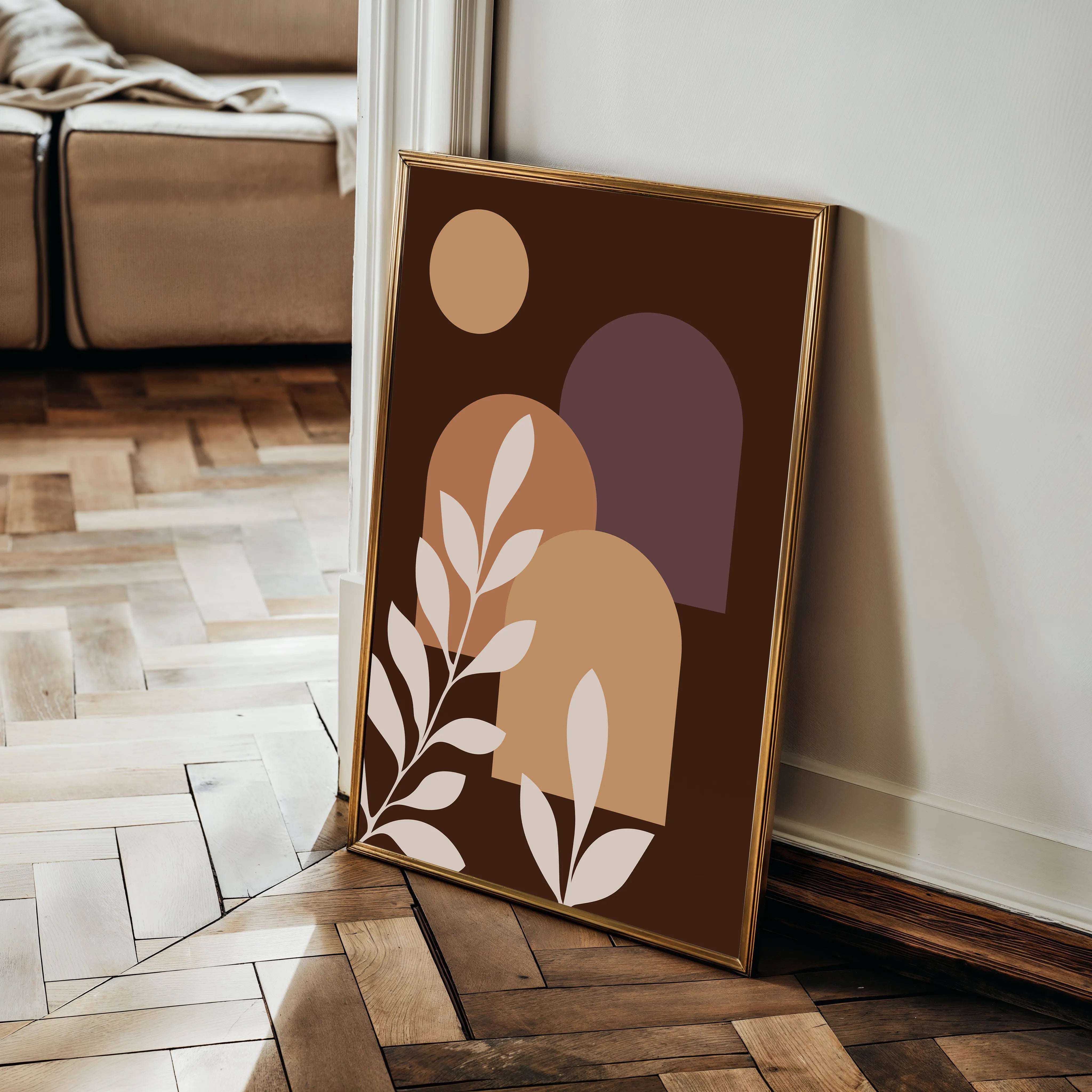 Boho 244 Canvas Art 18" x 24" / 45 x 60 cm / Black