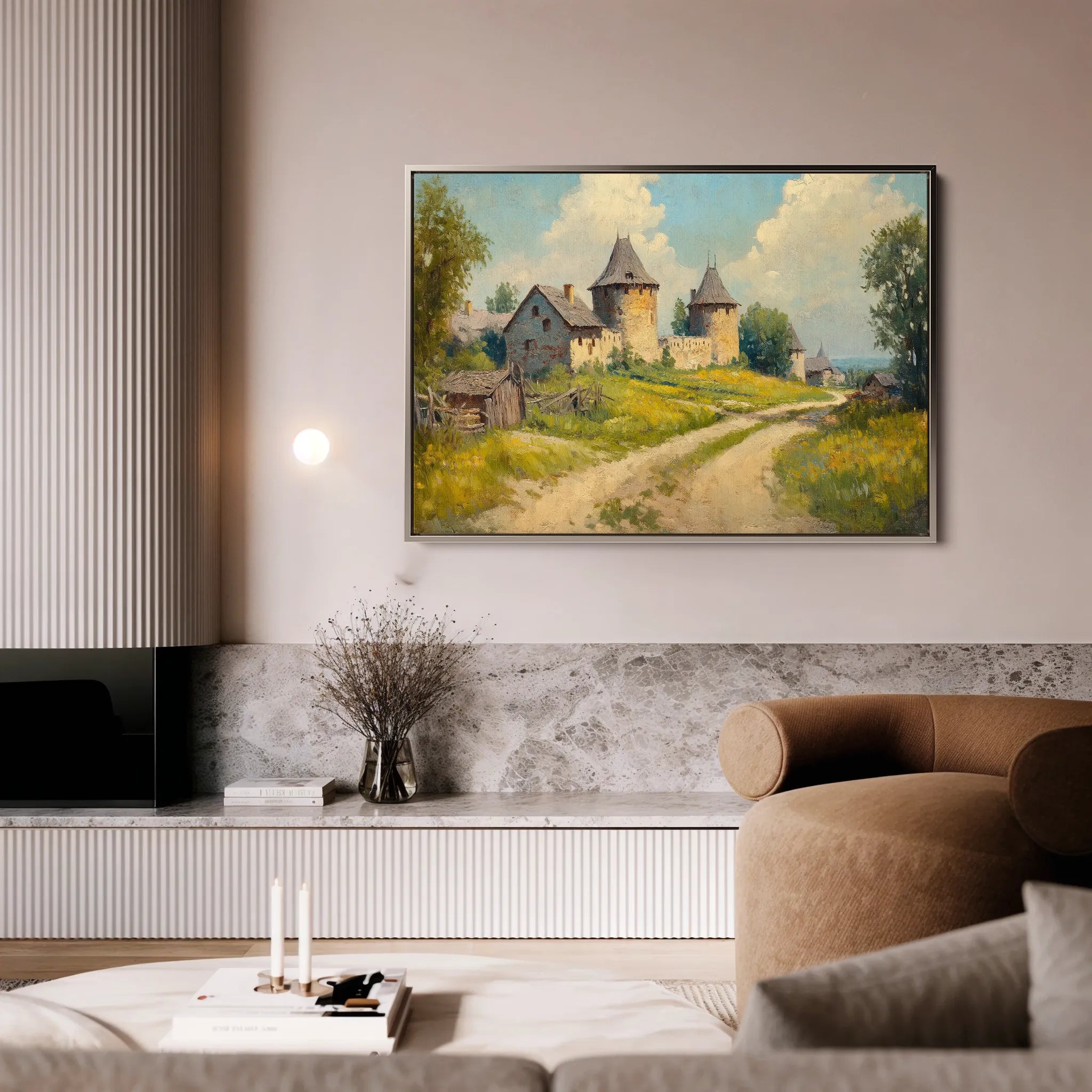 Landscape 244 Canvas Art 18" x 24" / 45 x 60 cm / Black