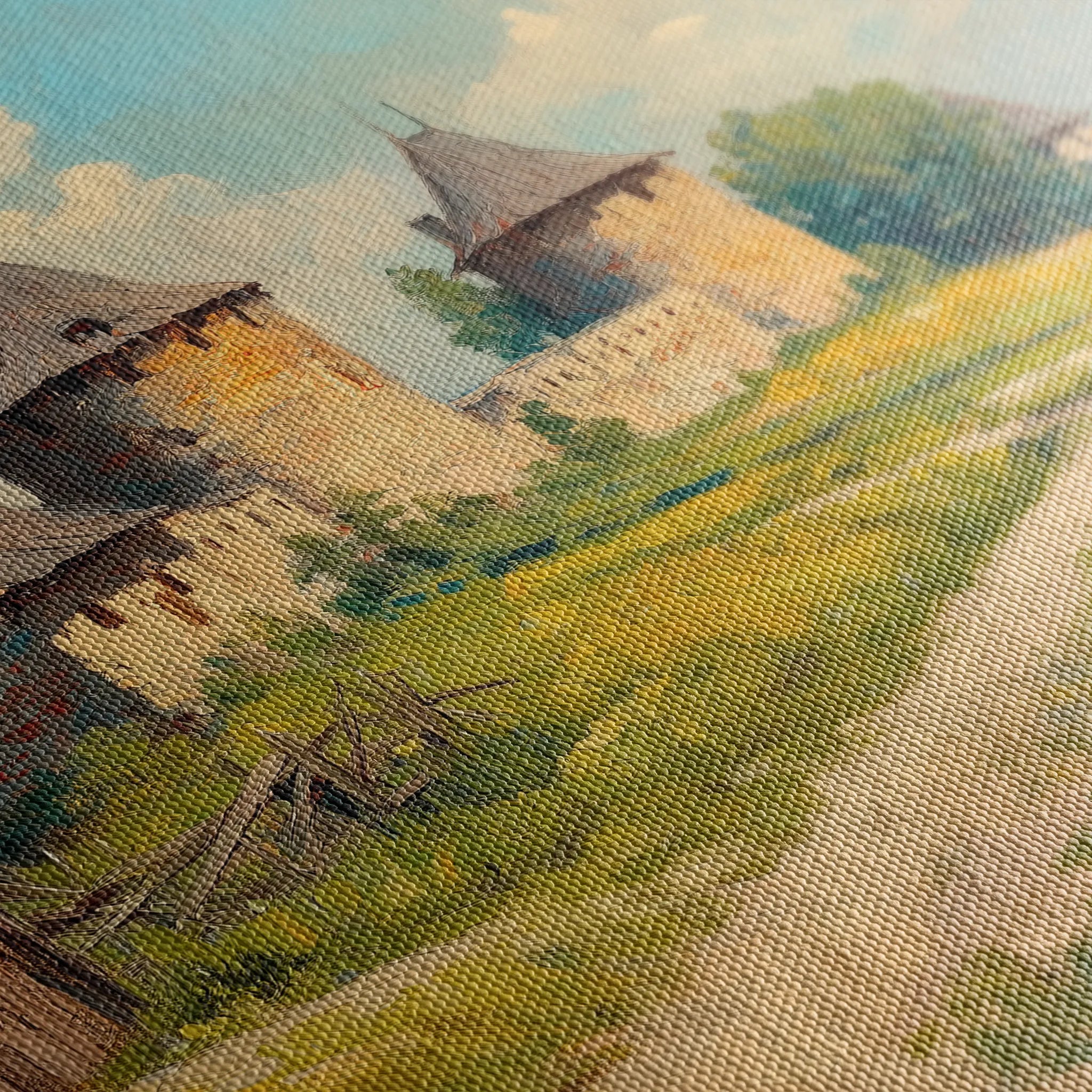 Landscape 244 Canvas Art 18" x 24" / 45 x 60 cm / Black