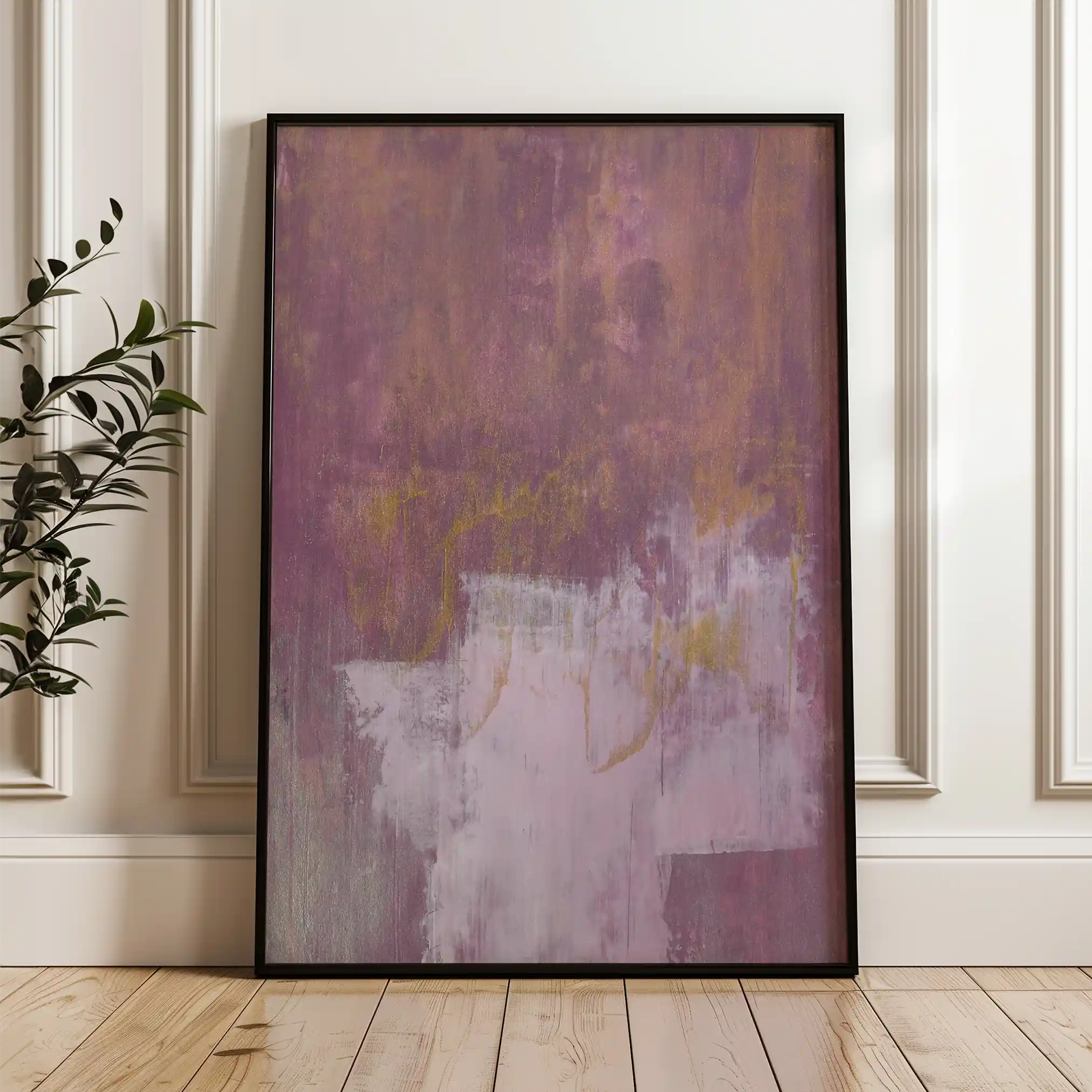 Abstract 245 Canvas Art 18" x 24" / 45 x 60 cm / Black