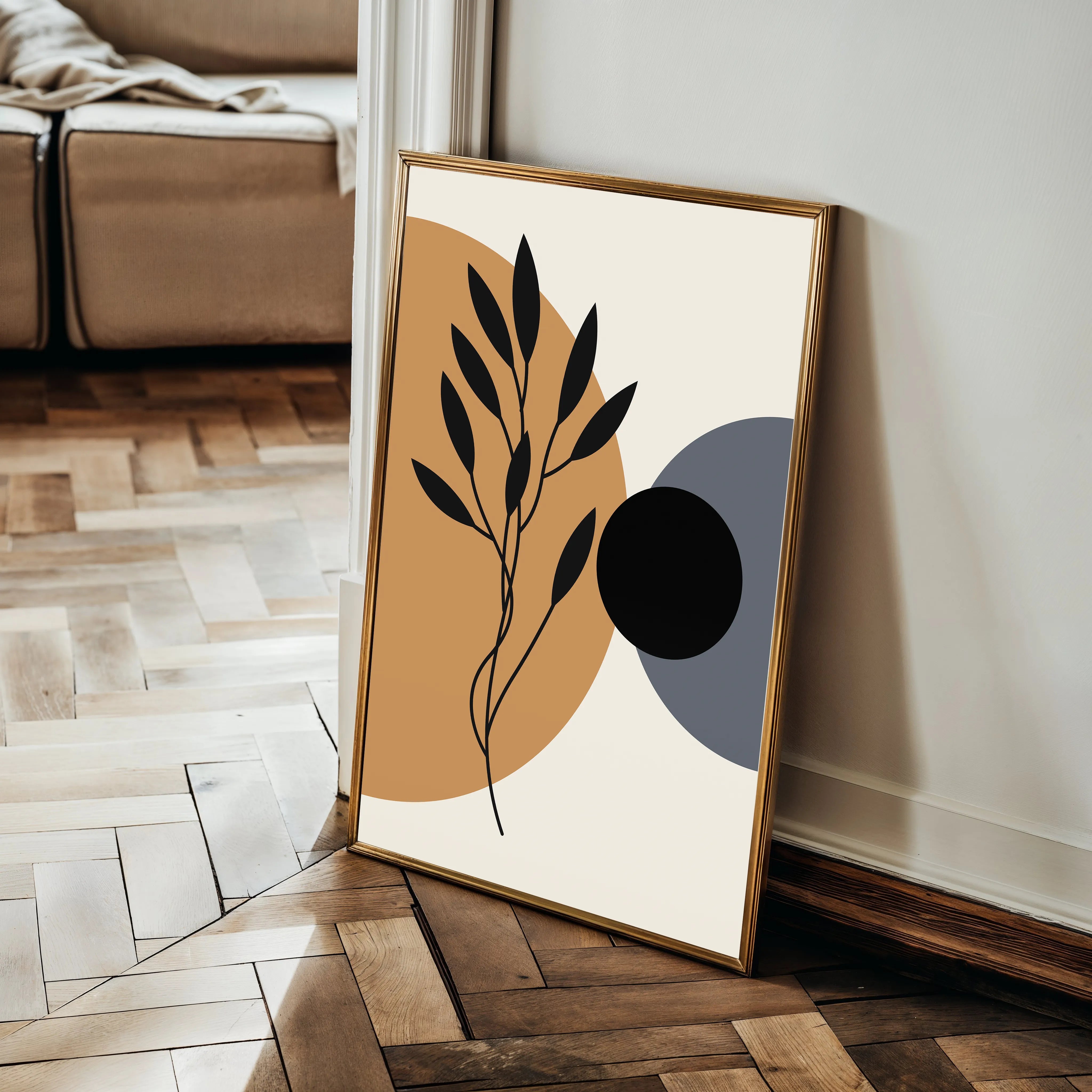 Boho 245 Canvas Art 18" x 24" / 45 x 60 cm / Black