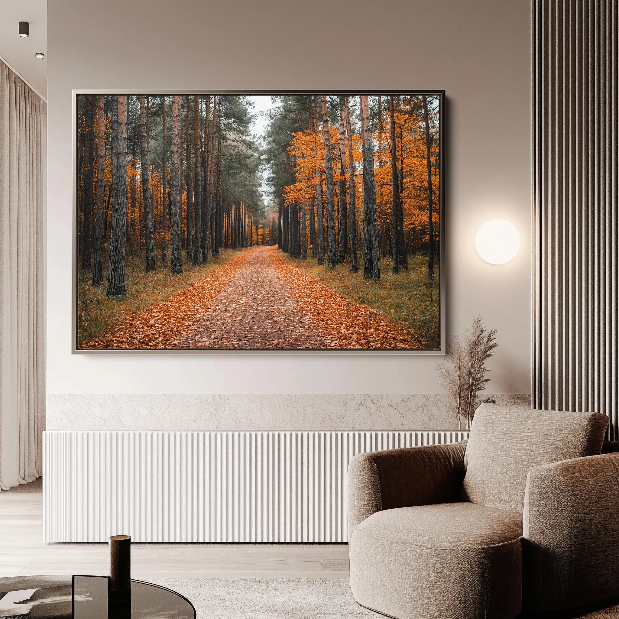 Landscape 245 Canvas Art 18" x 24" / 45 x 60 cm / Black