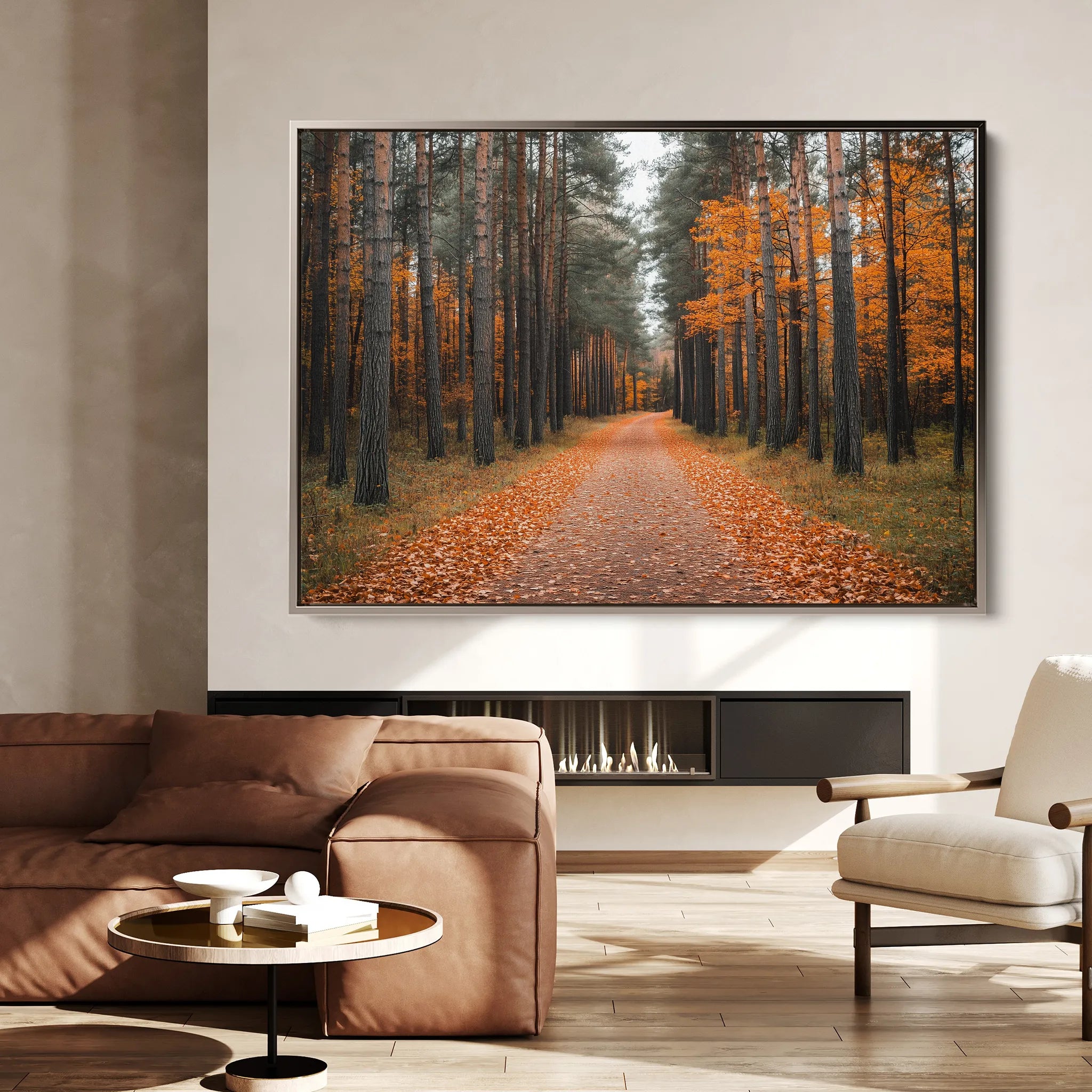 Landscape 245 Canvas Art 18" x 24" / 45 x 60 cm / Black