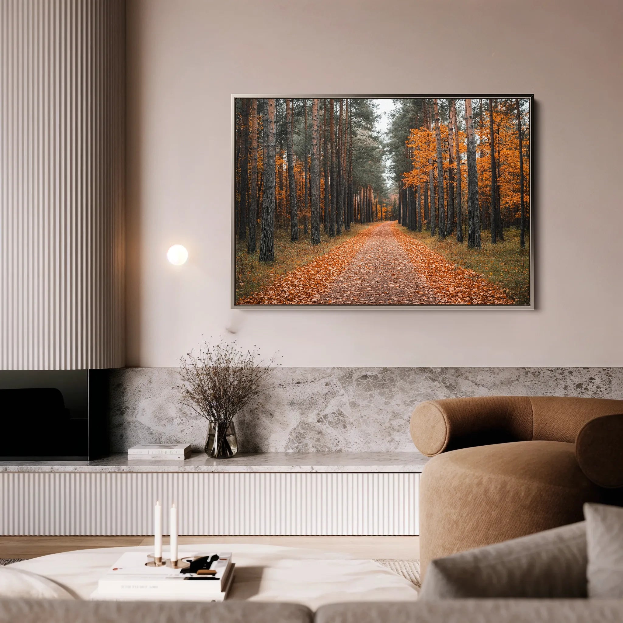 Landscape 245 Canvas Art 18" x 24" / 45 x 60 cm / Black