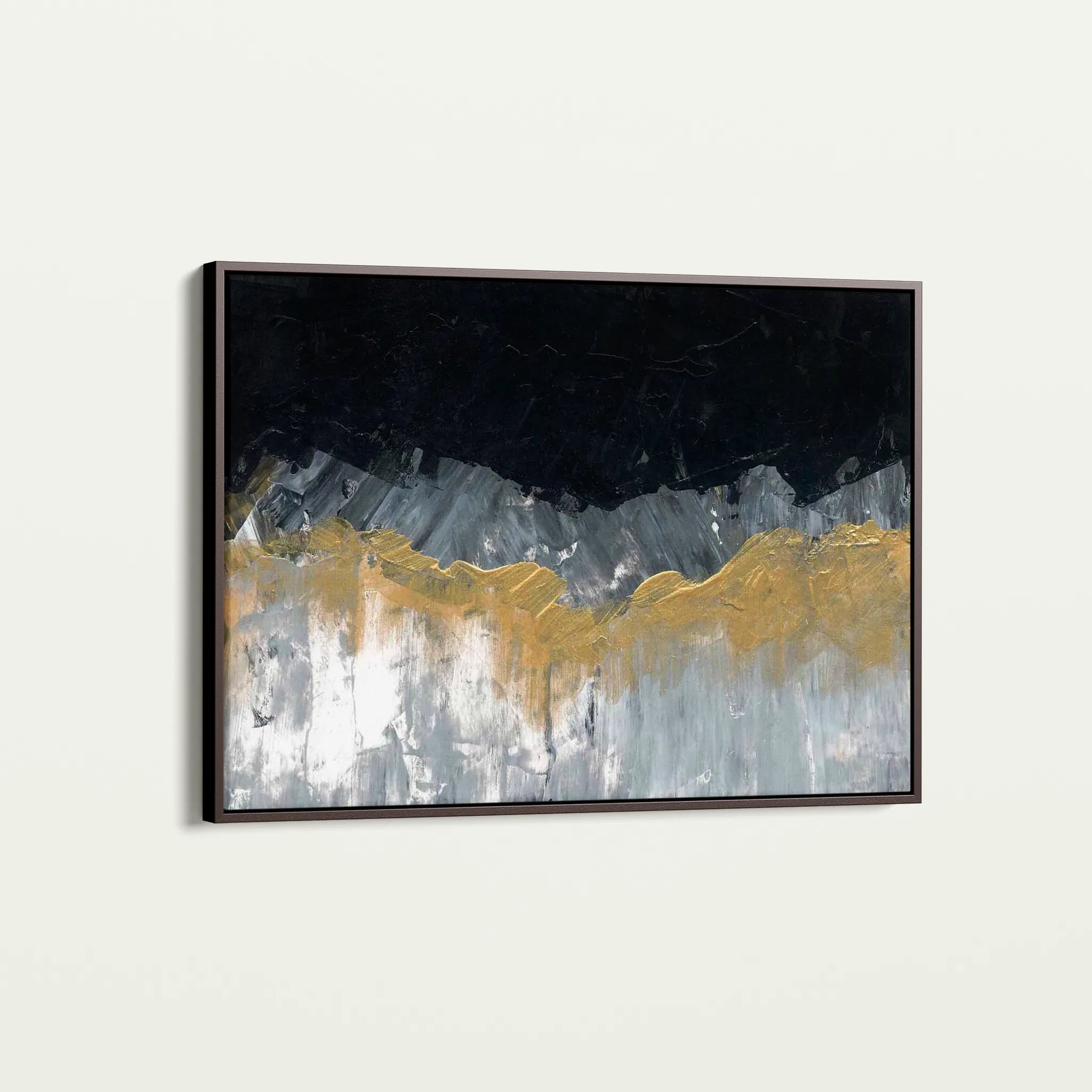 Abstract 246 Canvas Art 18" x 24" / 45 x 60 cm / Black