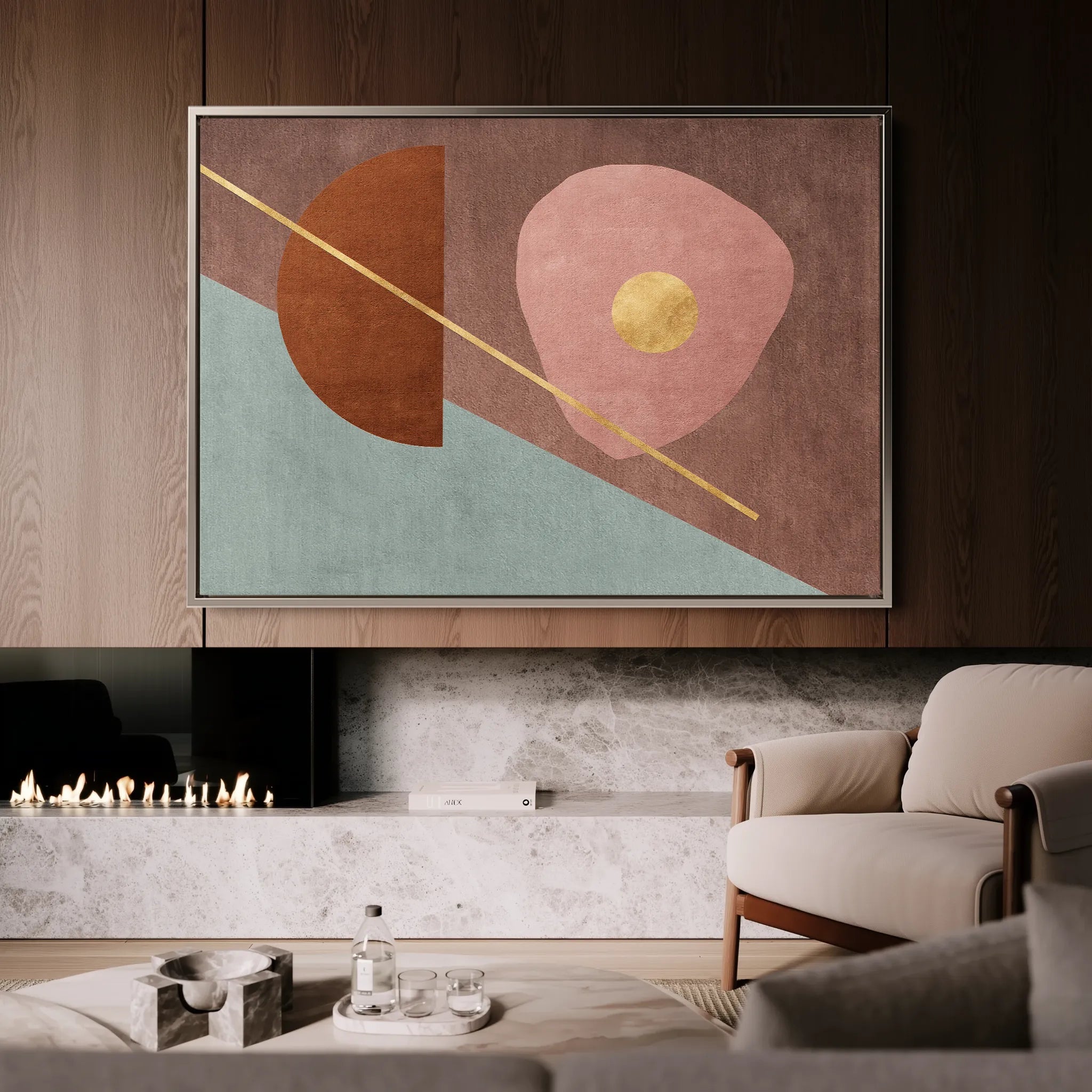Boho 246 Canvas Art 18" x 24" / 45 x 60 cm / Black