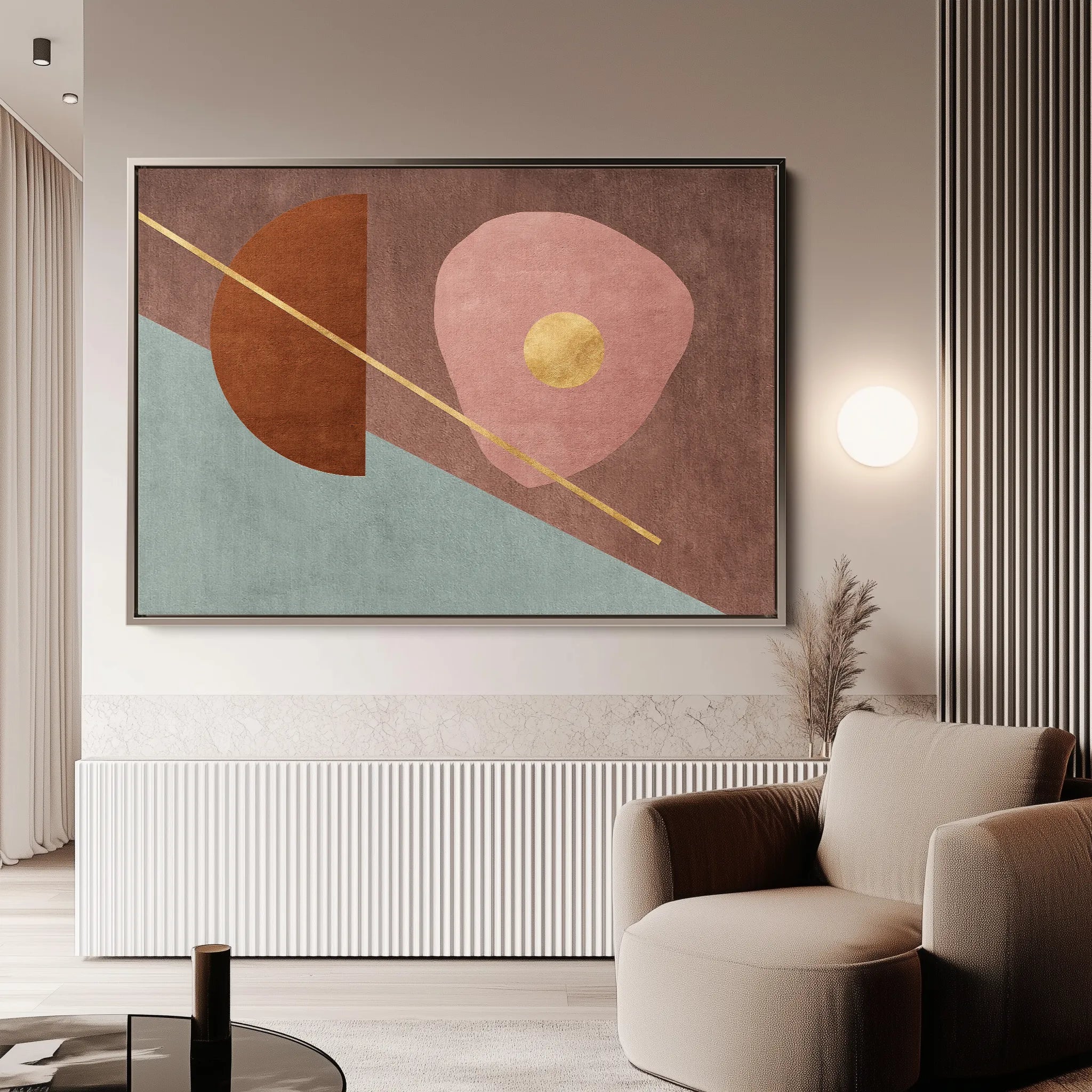Boho 246 Canvas Art 18" x 24" / 45 x 60 cm / Black