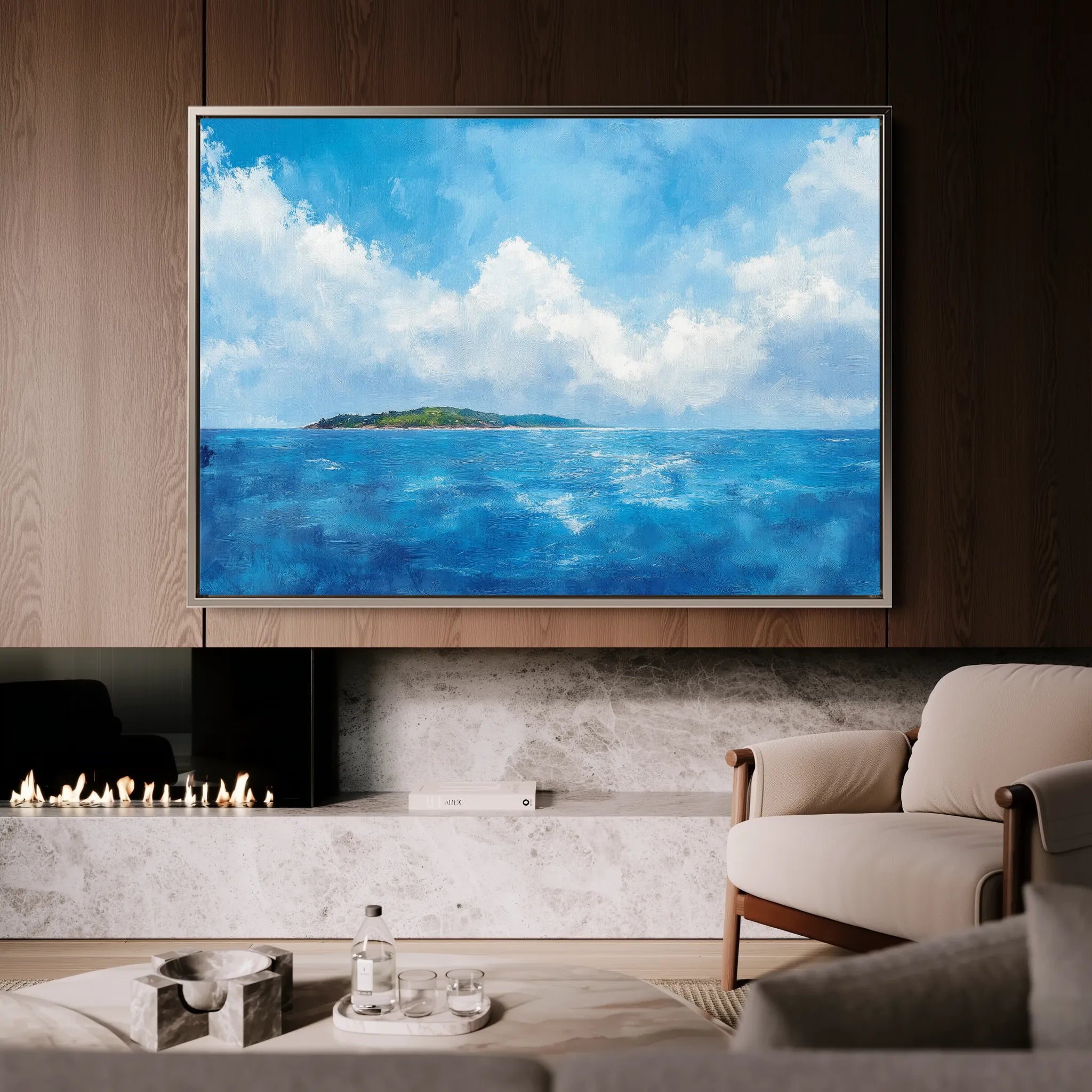 Landscape 246 Canvas Art 18" x 24" / 45 x 60 cm / Black
