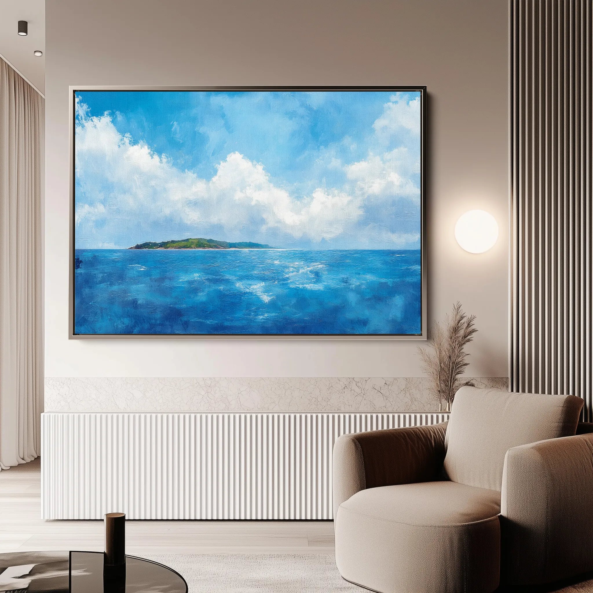 Landscape 246 Canvas Art 18" x 24" / 45 x 60 cm / Black