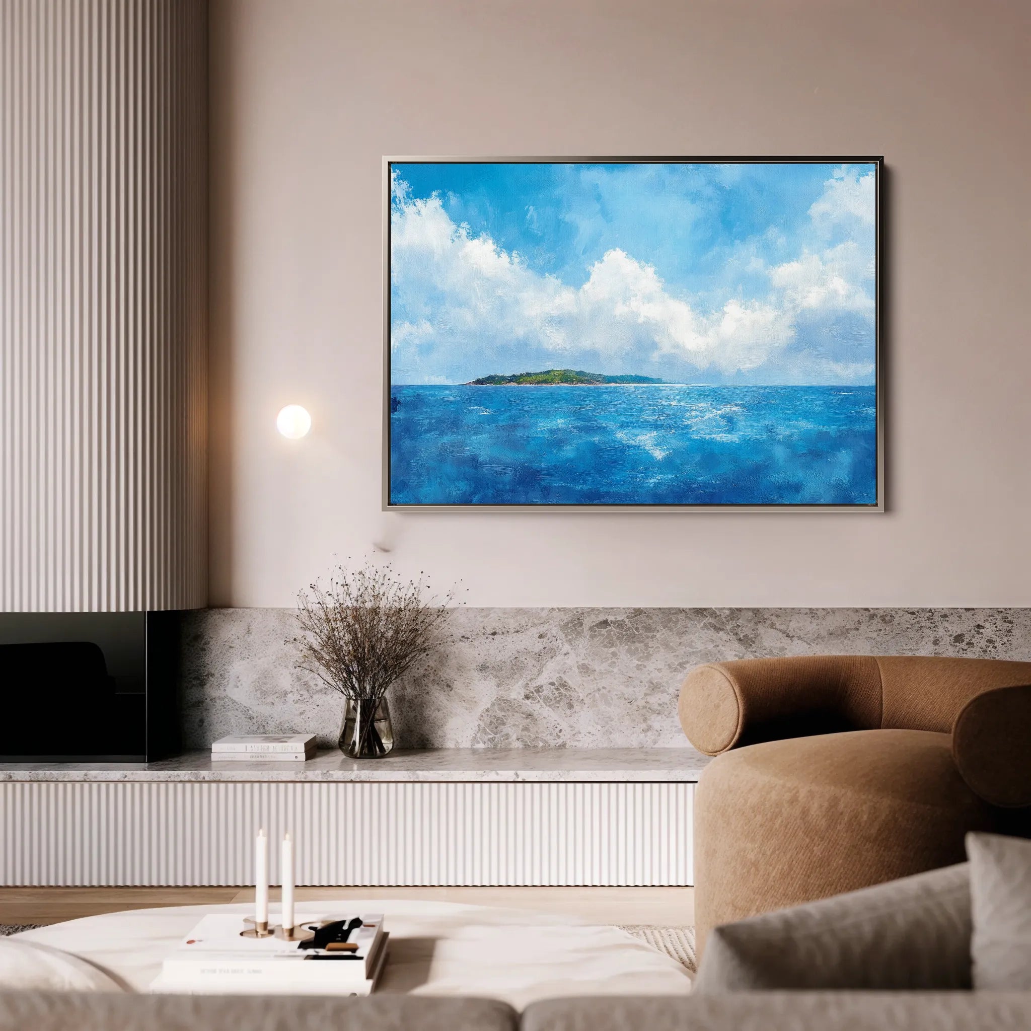 Landscape 246 Canvas Art 18" x 24" / 45 x 60 cm / Black