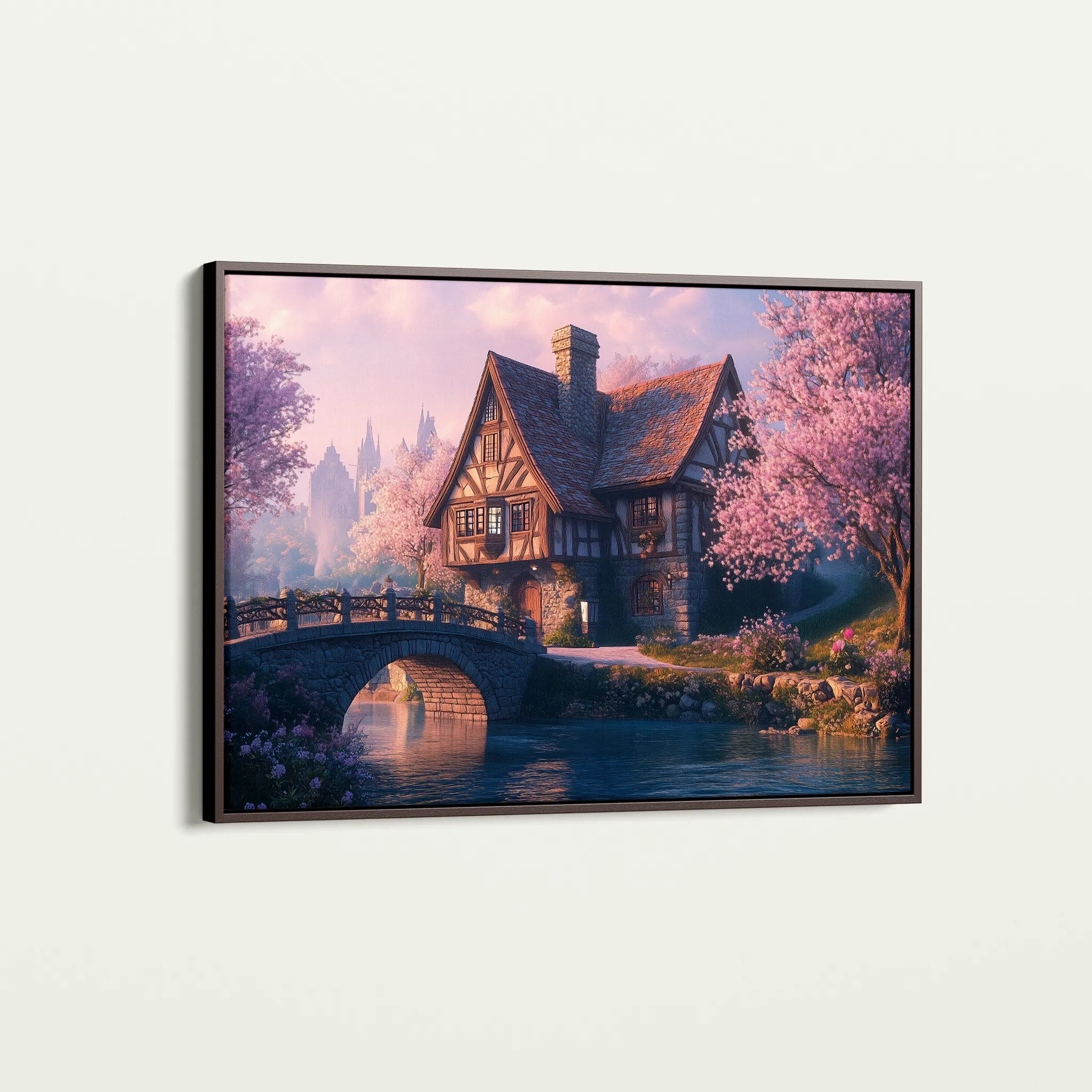 Landscape 247 Canvas Art 18" x 24" / 45 x 60 cm / Black