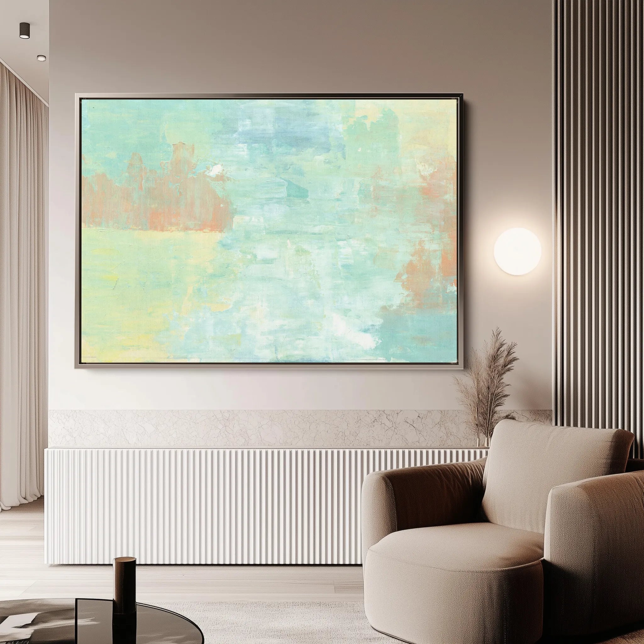 Abstract 248 Canvas Art 18" x 24" / 45 x 60 cm / Black