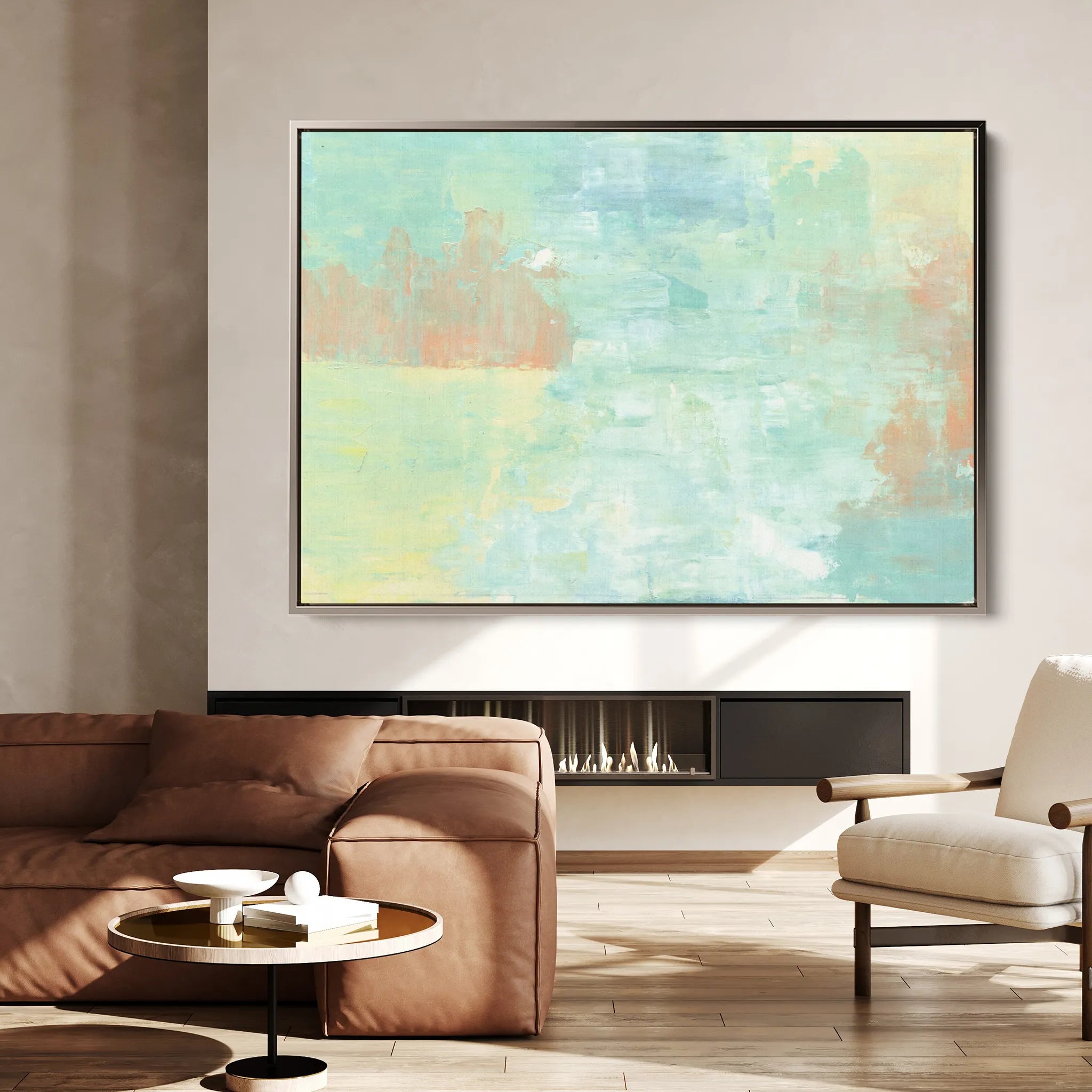 Abstract 248 Canvas Art 18" x 24" / 45 x 60 cm / Black