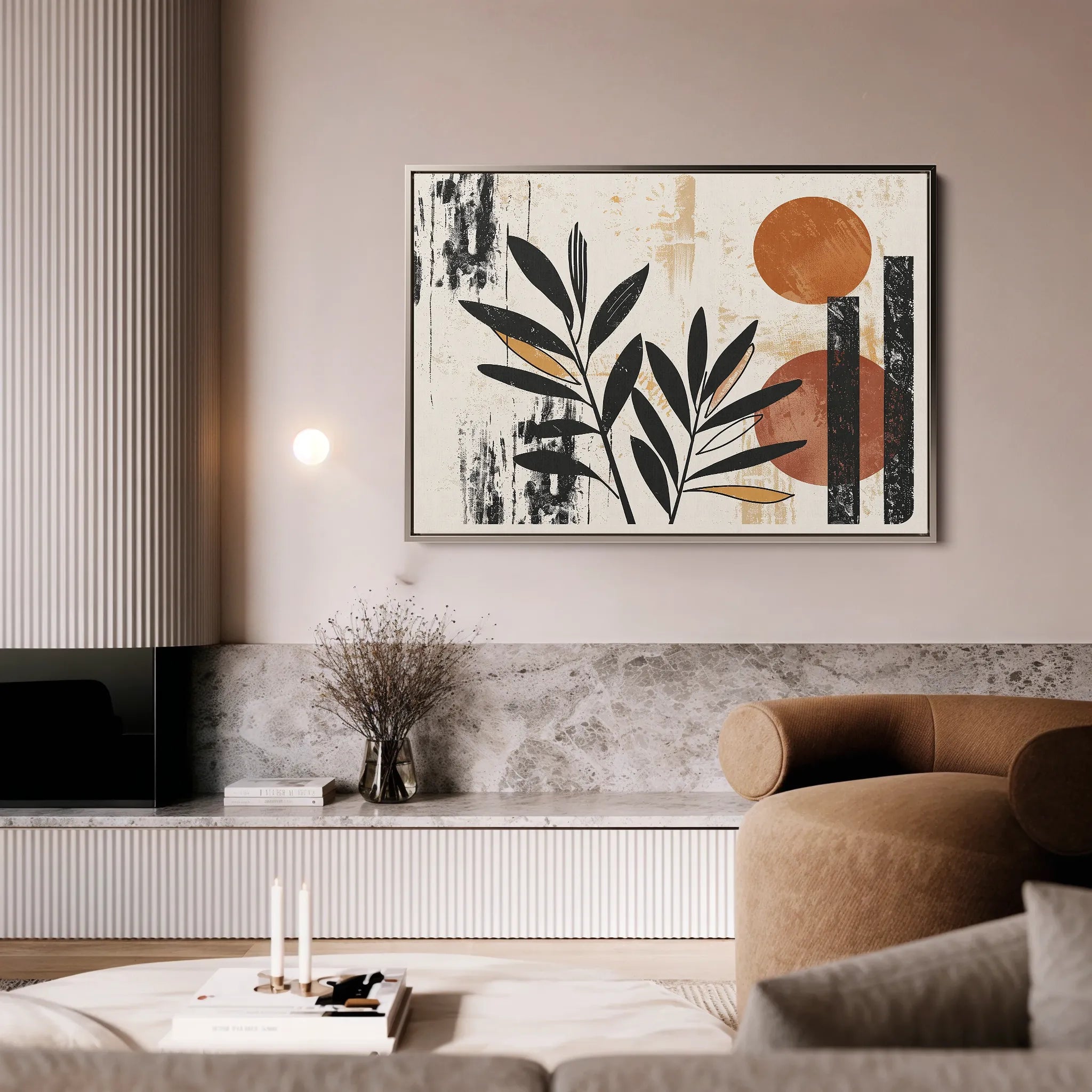 Boho 248 Canvas Art 18" x 24" / 45 x 60 cm / Black
