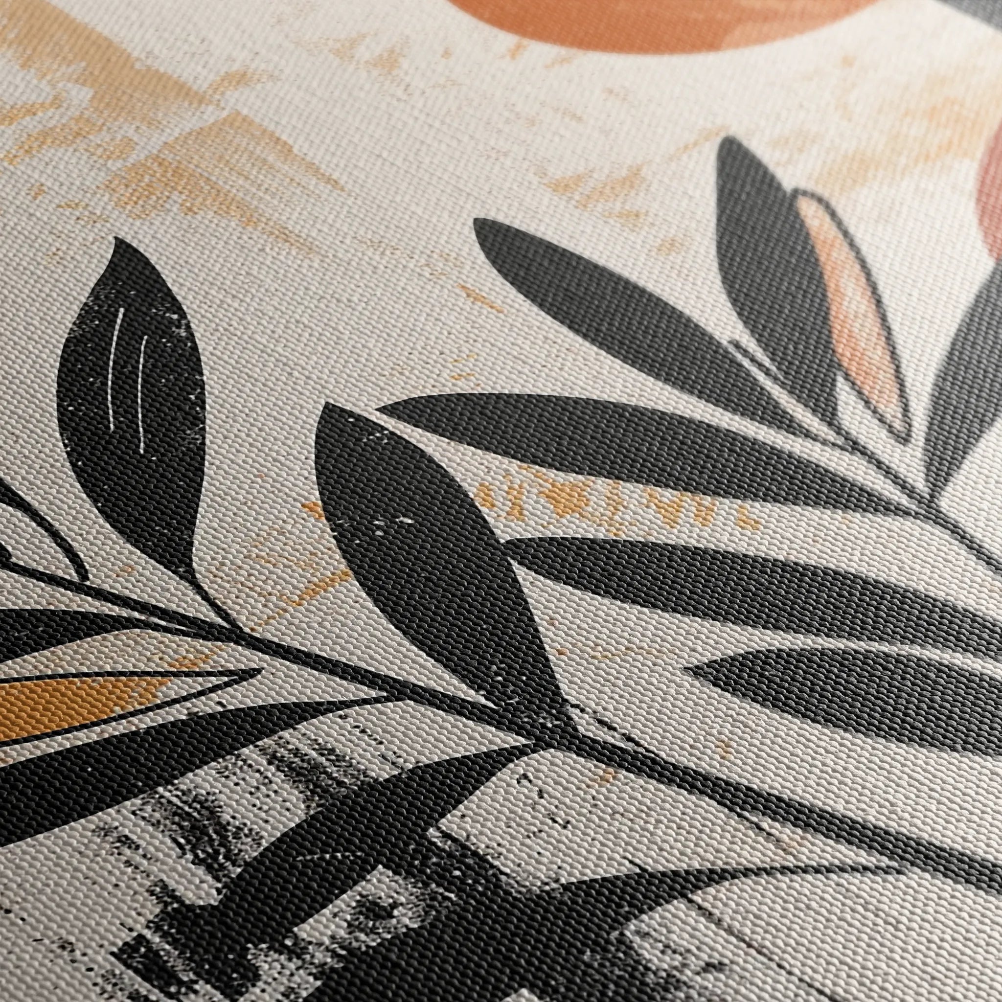 Boho 248 Canvas Art 18" x 24" / 45 x 60 cm / Black