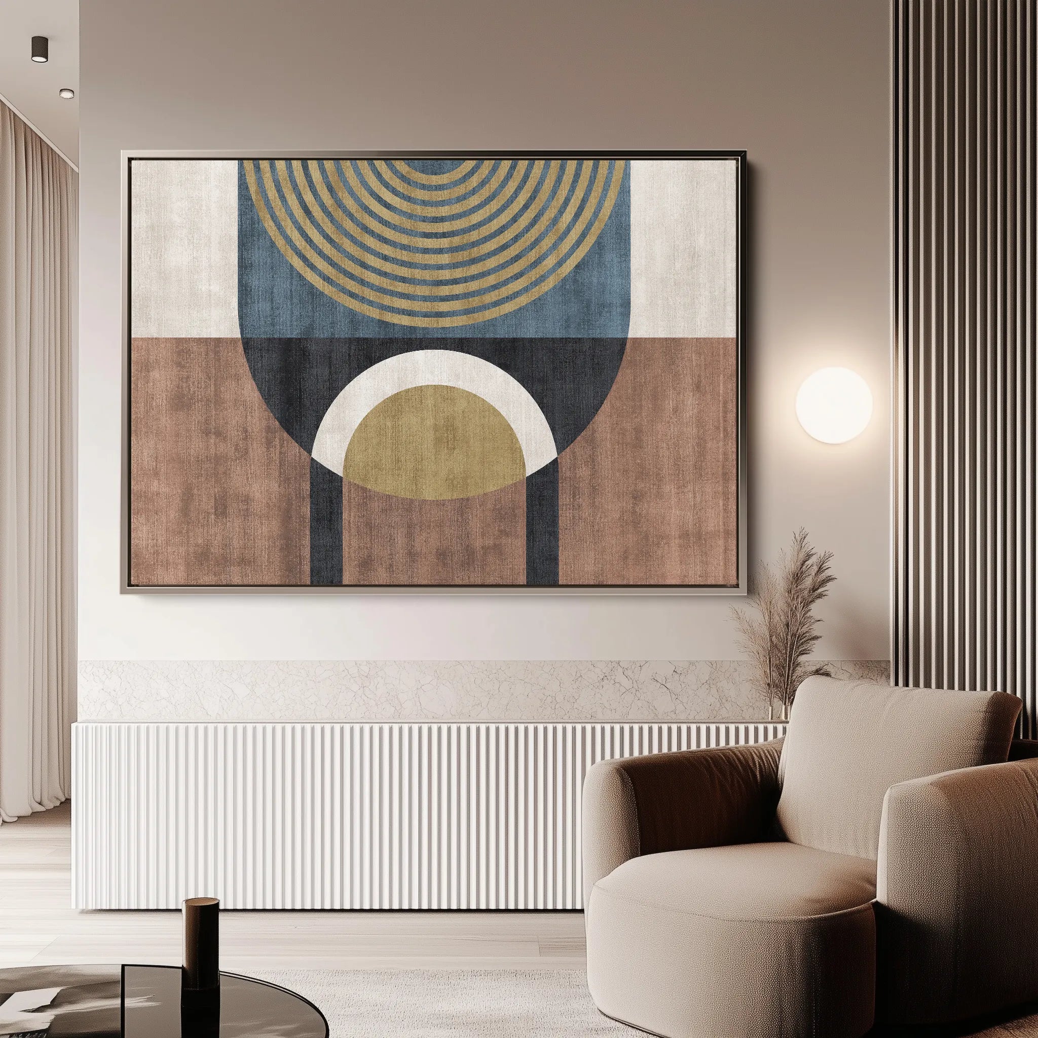 Boho 249 Canvas Art 18" x 24" / 45 x 60 cm / Black