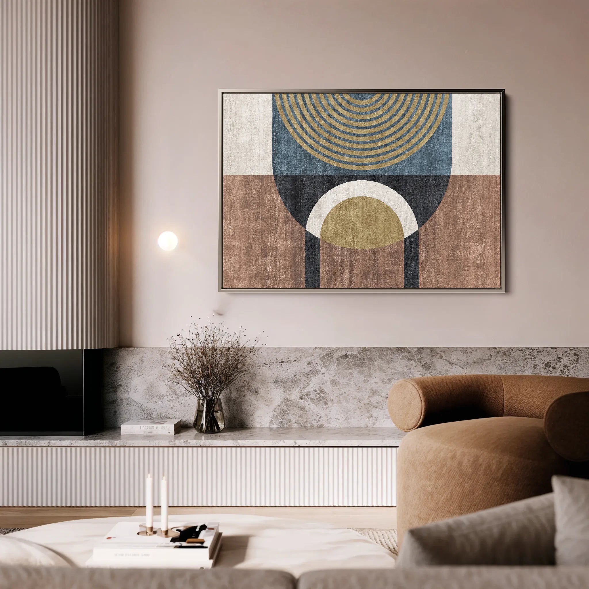 Boho 249 Canvas Art 18" x 24" / 45 x 60 cm / Black