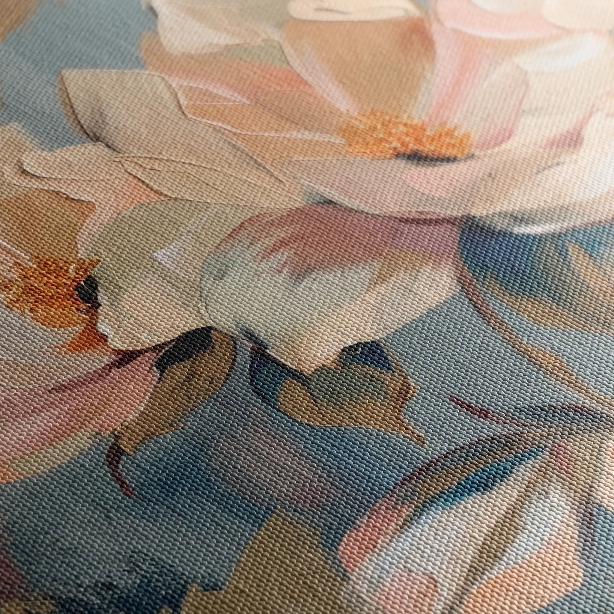 Floral 249 Canvas Art 18" x 24" / 45 x 60 cm / Black