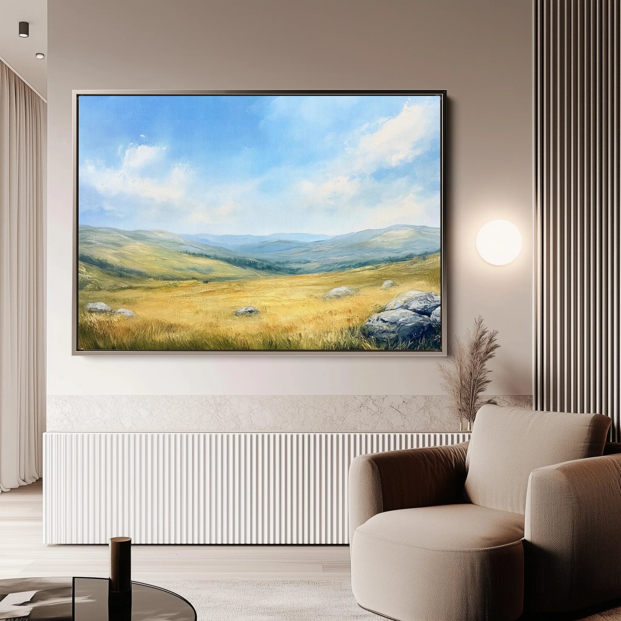 Landscape 249 Canvas Art 18" x 24" / 45 x 60 cm / Black