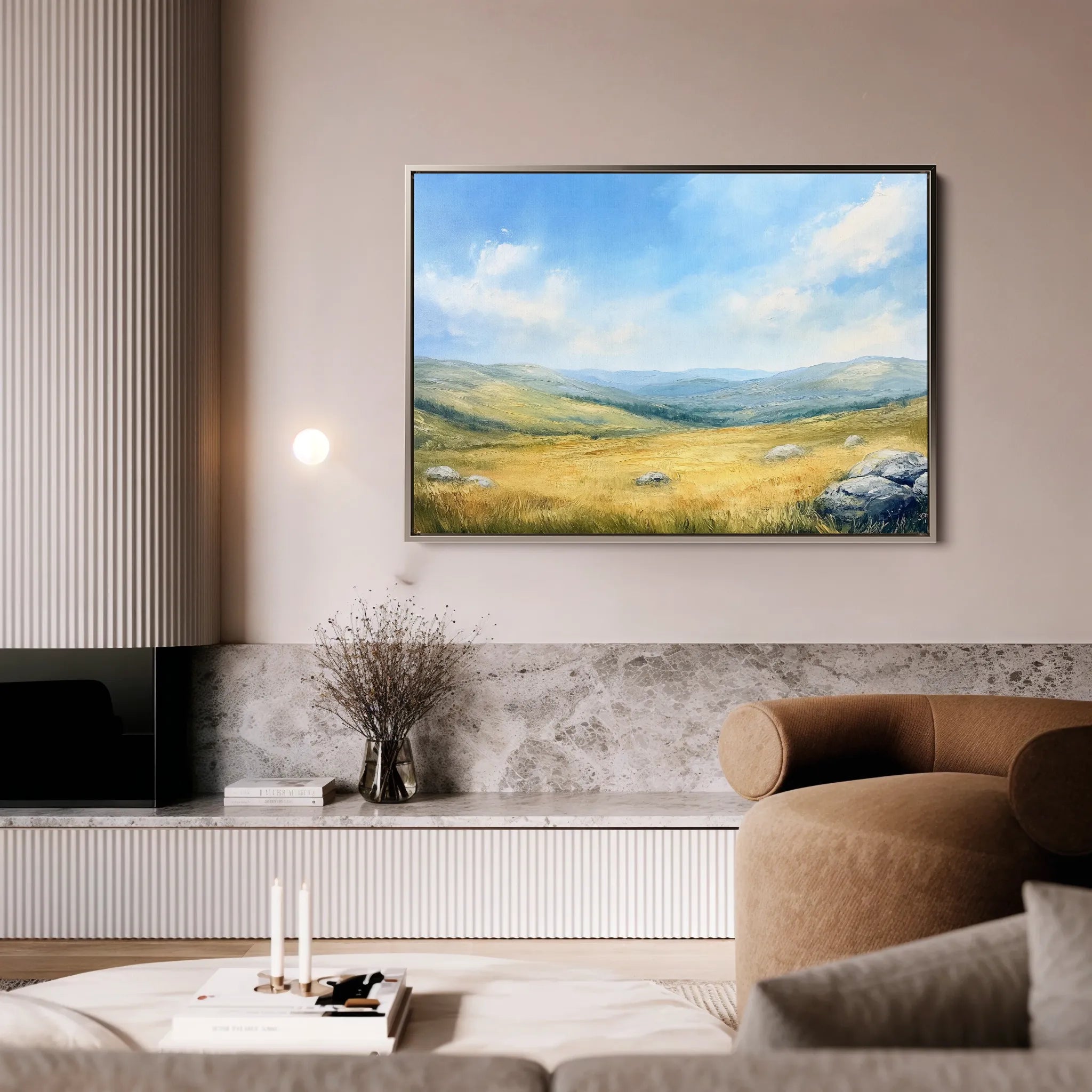 Landscape 249 Canvas Art 18" x 24" / 45 x 60 cm / Black
