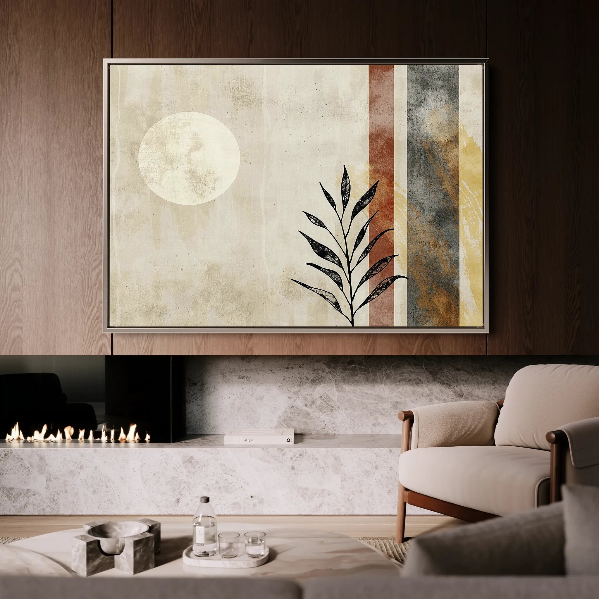 Boho 250 Canvas Art 18" x 24" / 45 x 60 cm / Black
