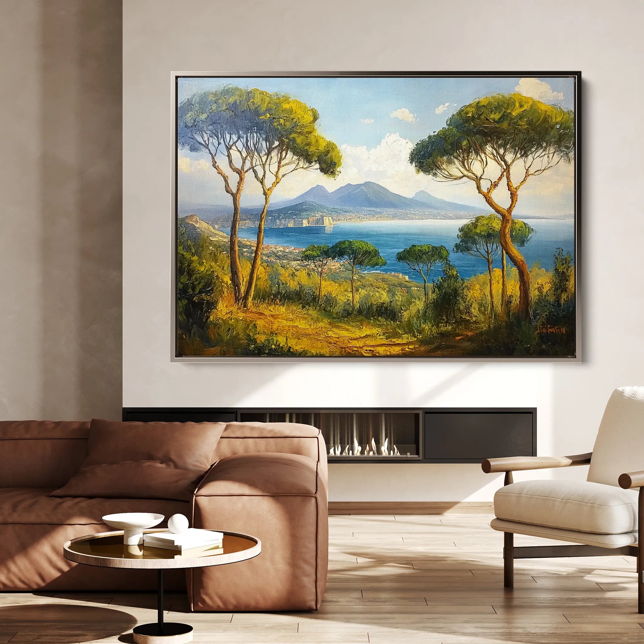 Landscape 250 Canvas Art 18" x 24" / 45 x 60 cm / Black