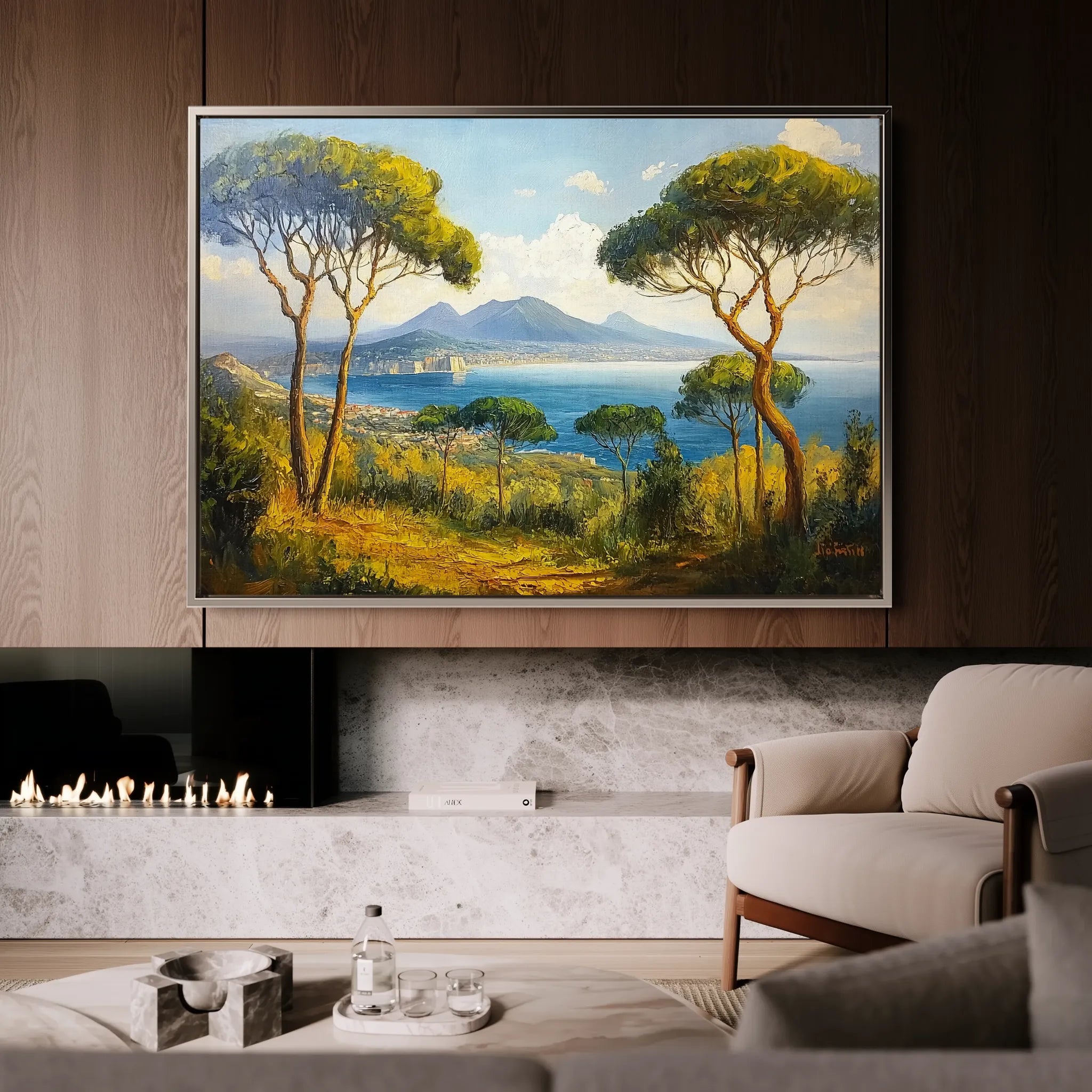 Landscape 250 Canvas Art 18" x 24" / 45 x 60 cm / Black