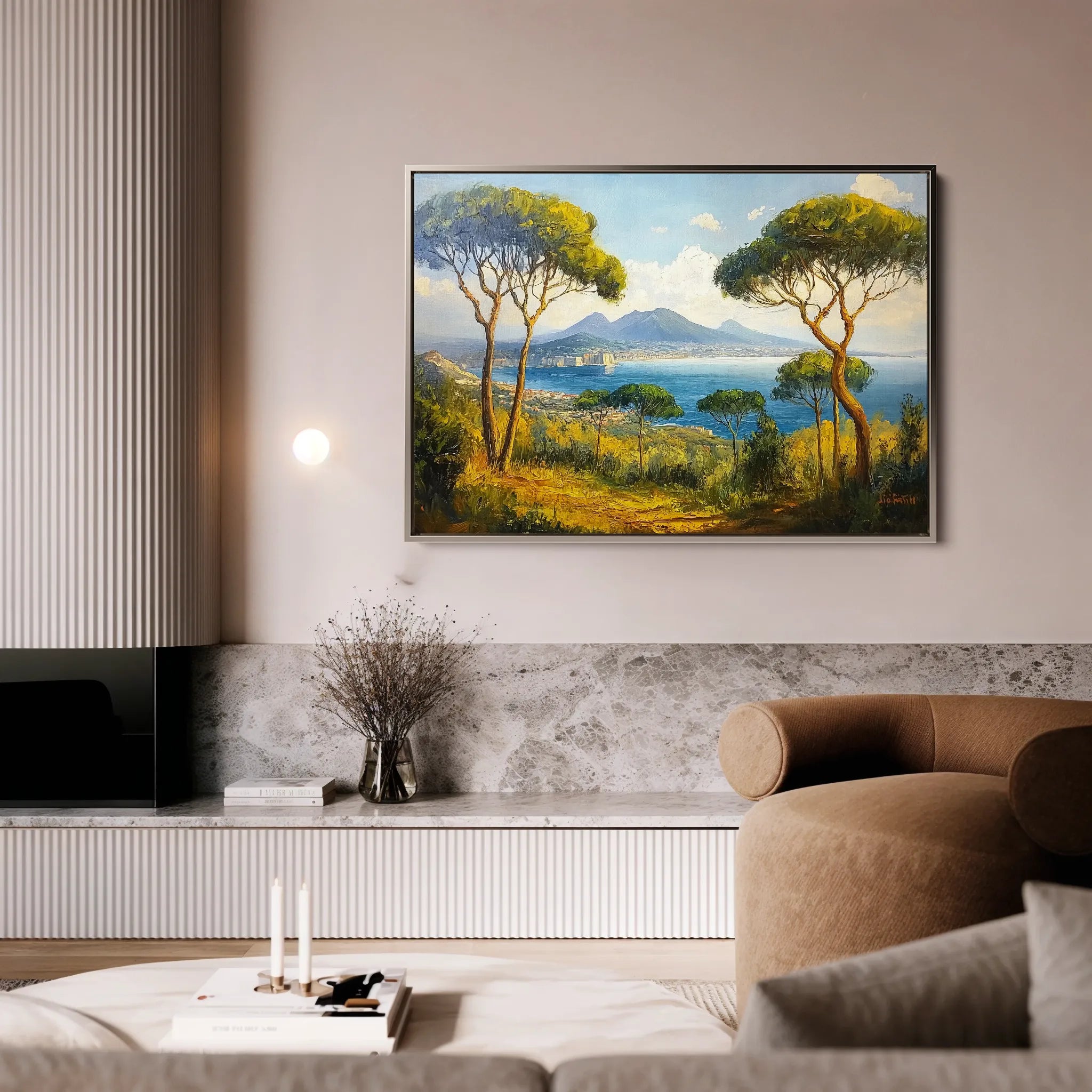 Landscape 250 Canvas Art 18" x 24" / 45 x 60 cm / Black