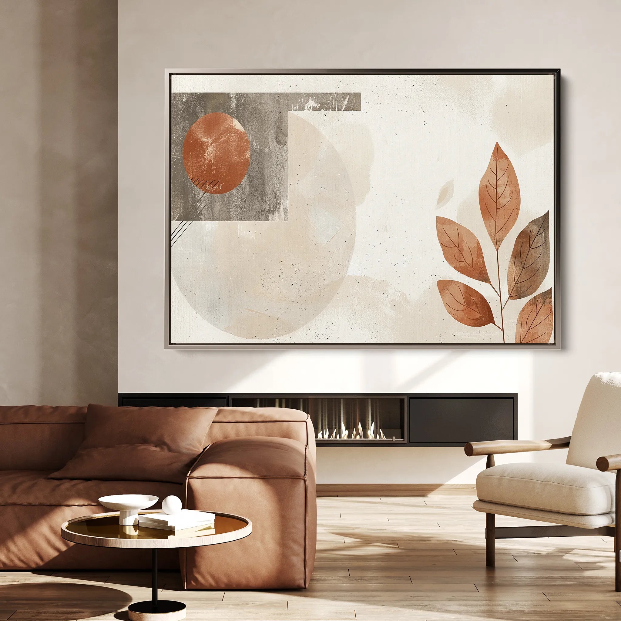 Boho 251 Canvas Art 18" x 24" / 45 x 60 cm / Black
