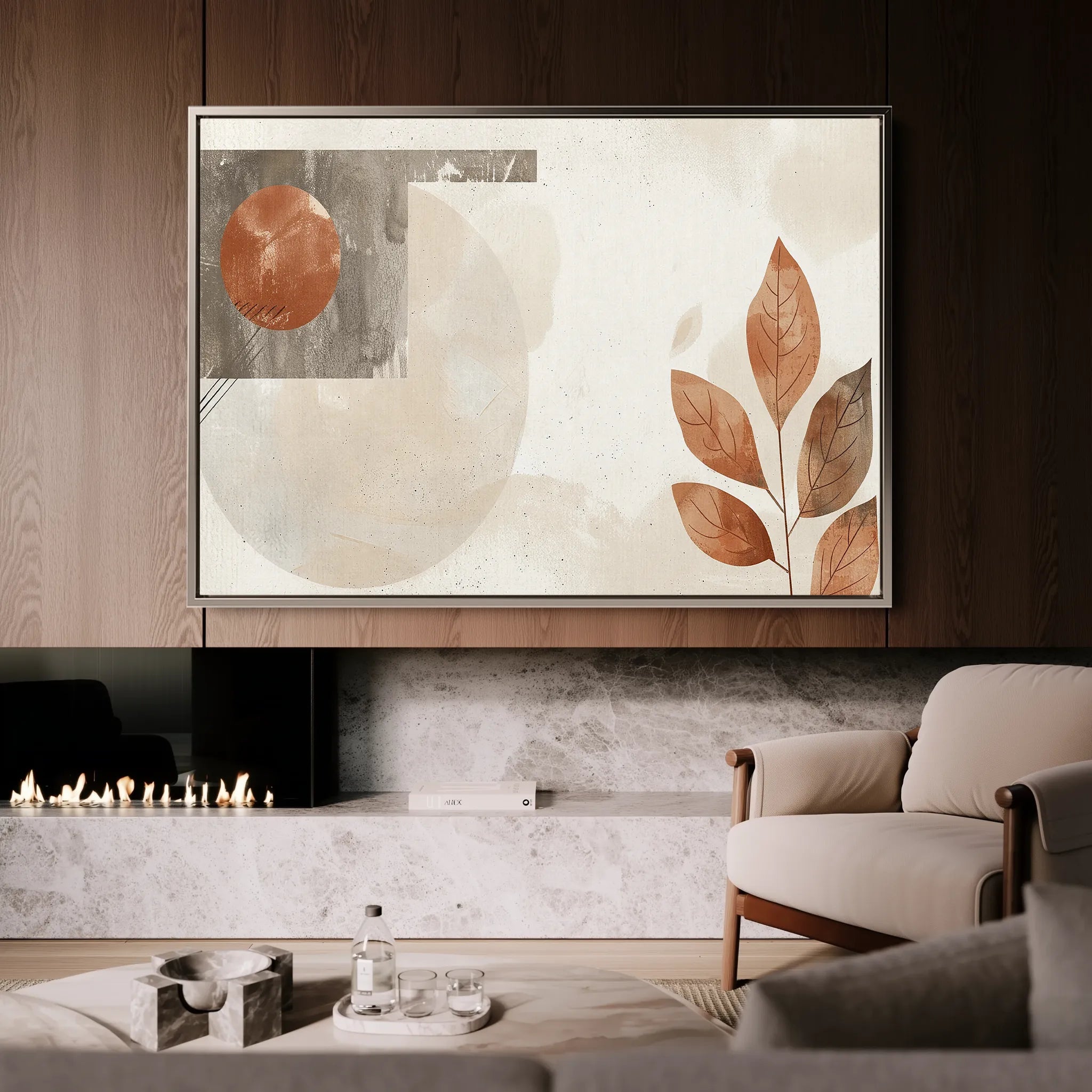 Boho 251 Canvas Art 18" x 24" / 45 x 60 cm / Black