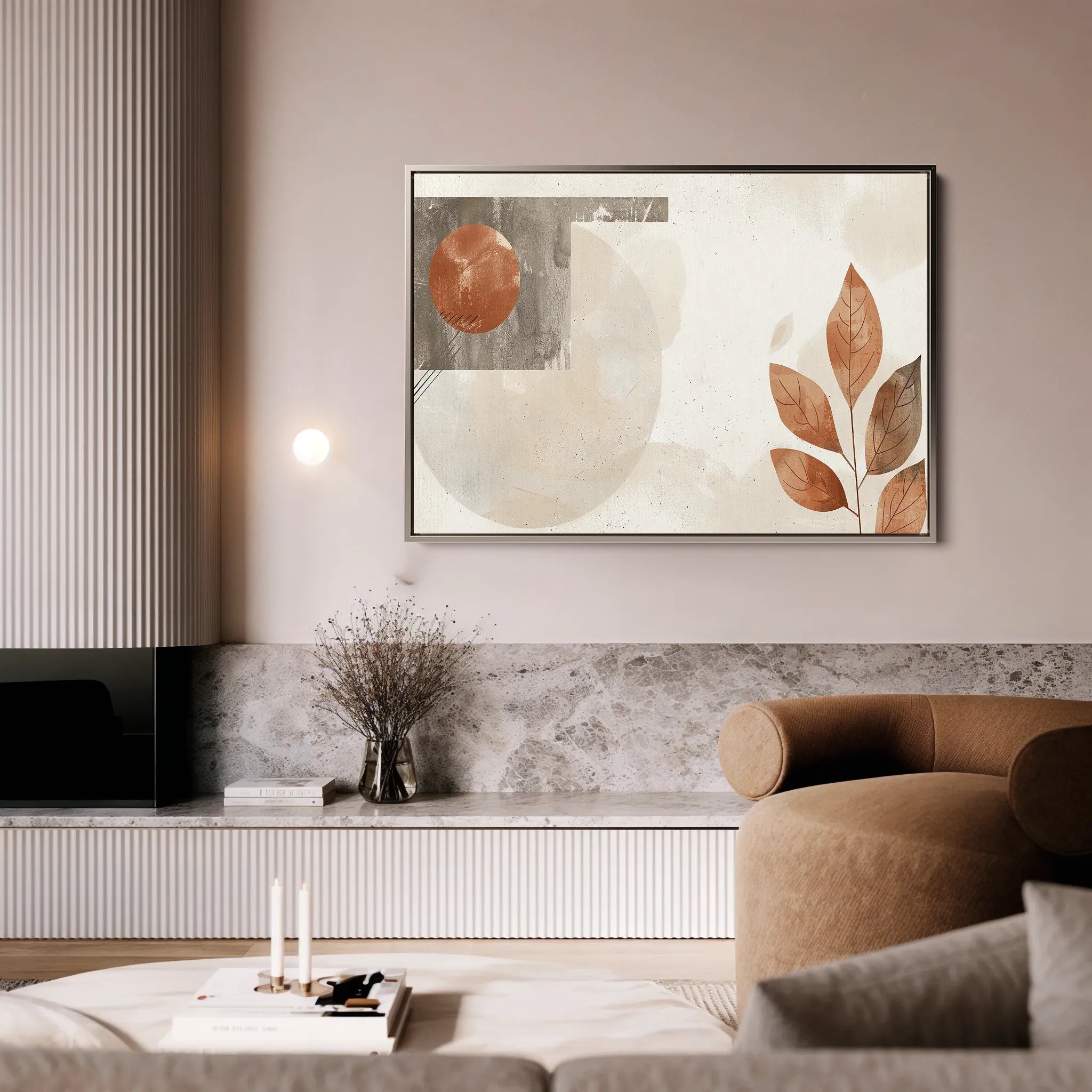 Boho 251 Canvas Art 18" x 24" / 45 x 60 cm / Black