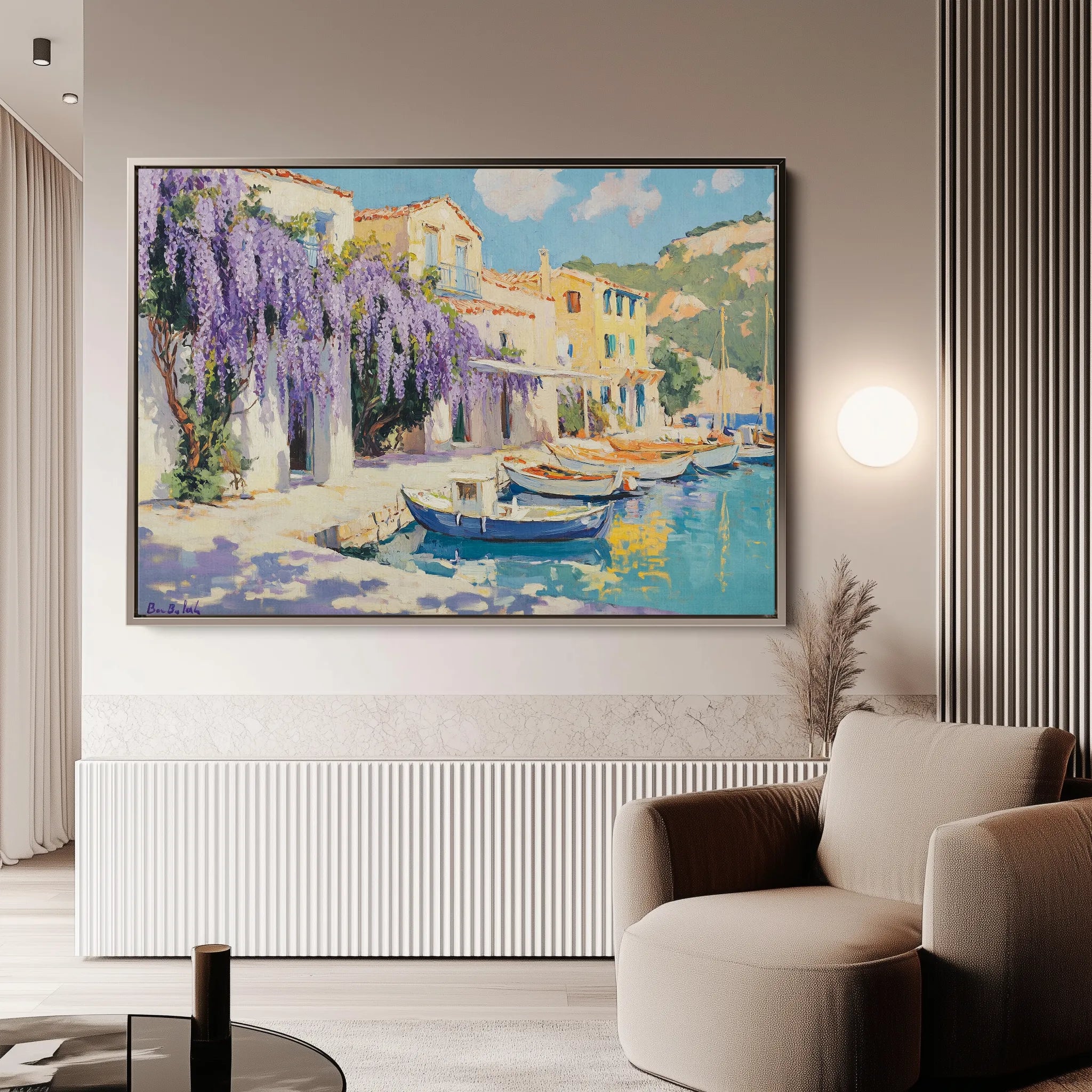 Landscape 251 Canvas Art 18" x 24" / 45 x 60 cm / Black