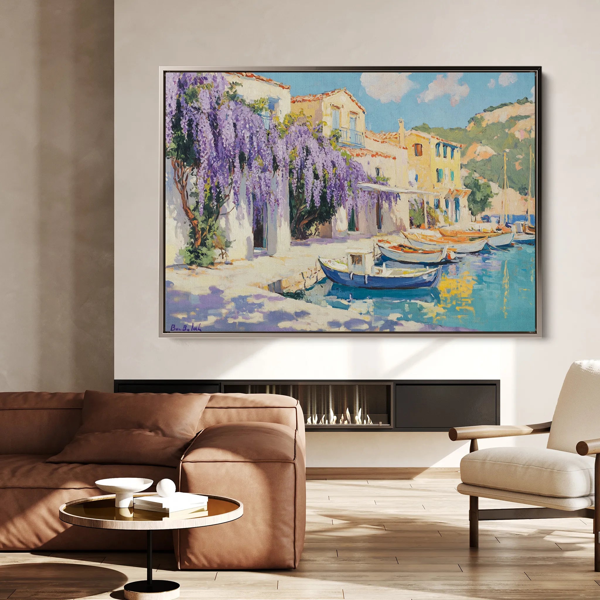 Landscape 251 Canvas Art 18" x 24" / 45 x 60 cm / Black