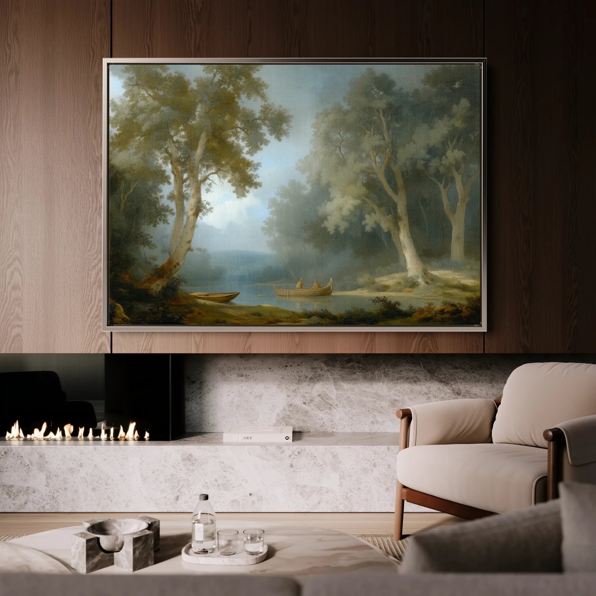 Landscape 252 Canvas Art 18" x 24" / 45 x 60 cm / Black
