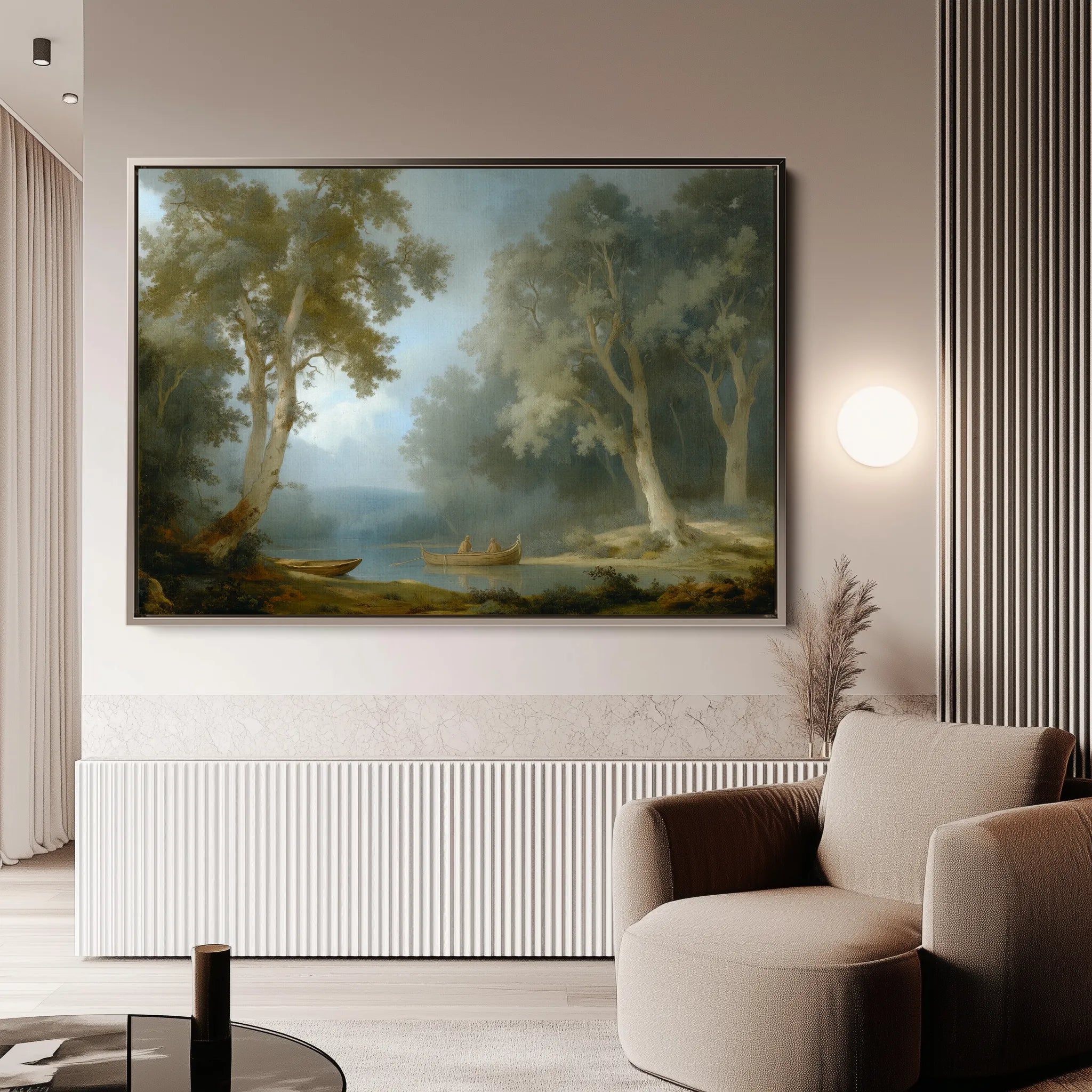 Landscape 252 Canvas Art 18" x 24" / 45 x 60 cm / Black