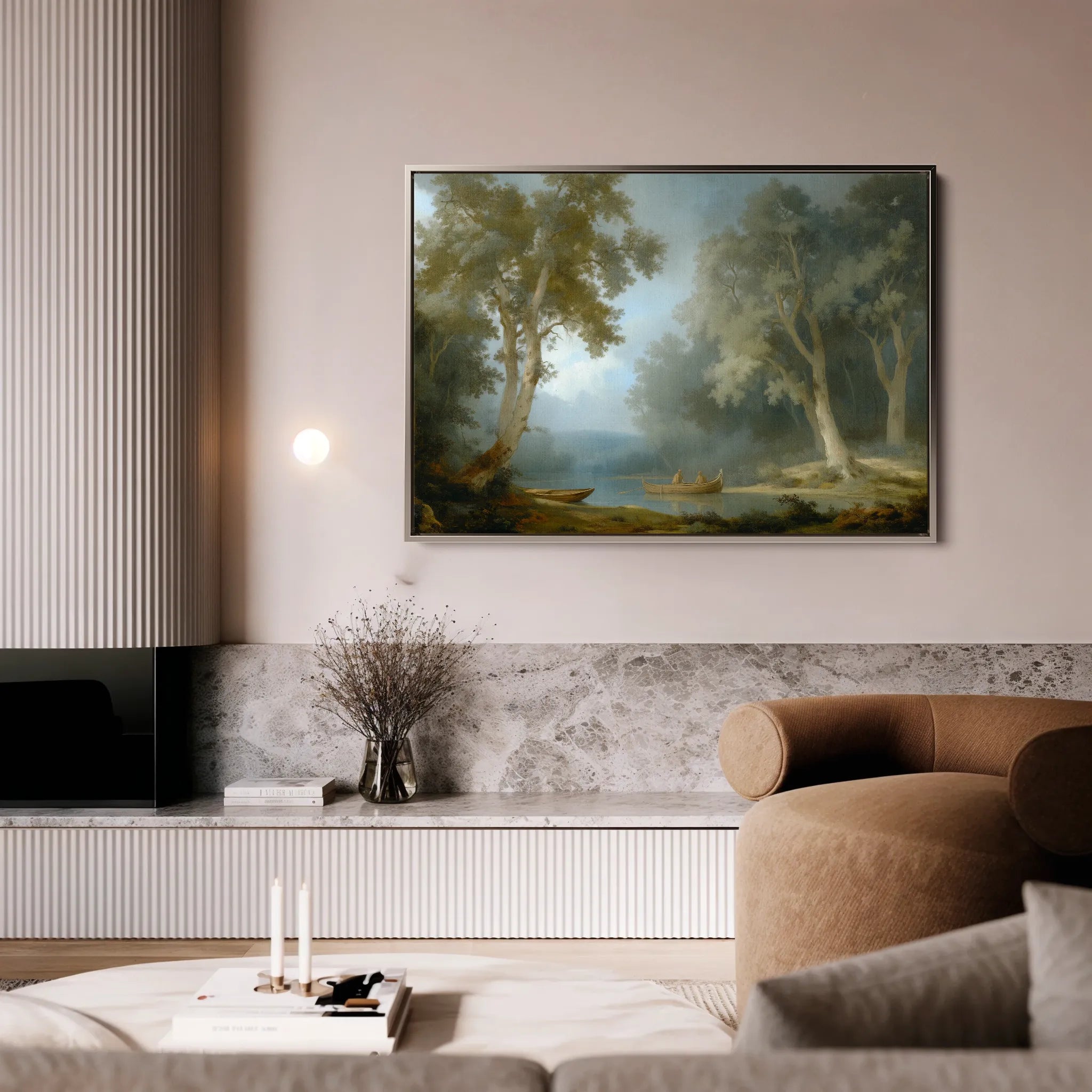 Landscape 252 Canvas Art 18" x 24" / 45 x 60 cm / Black